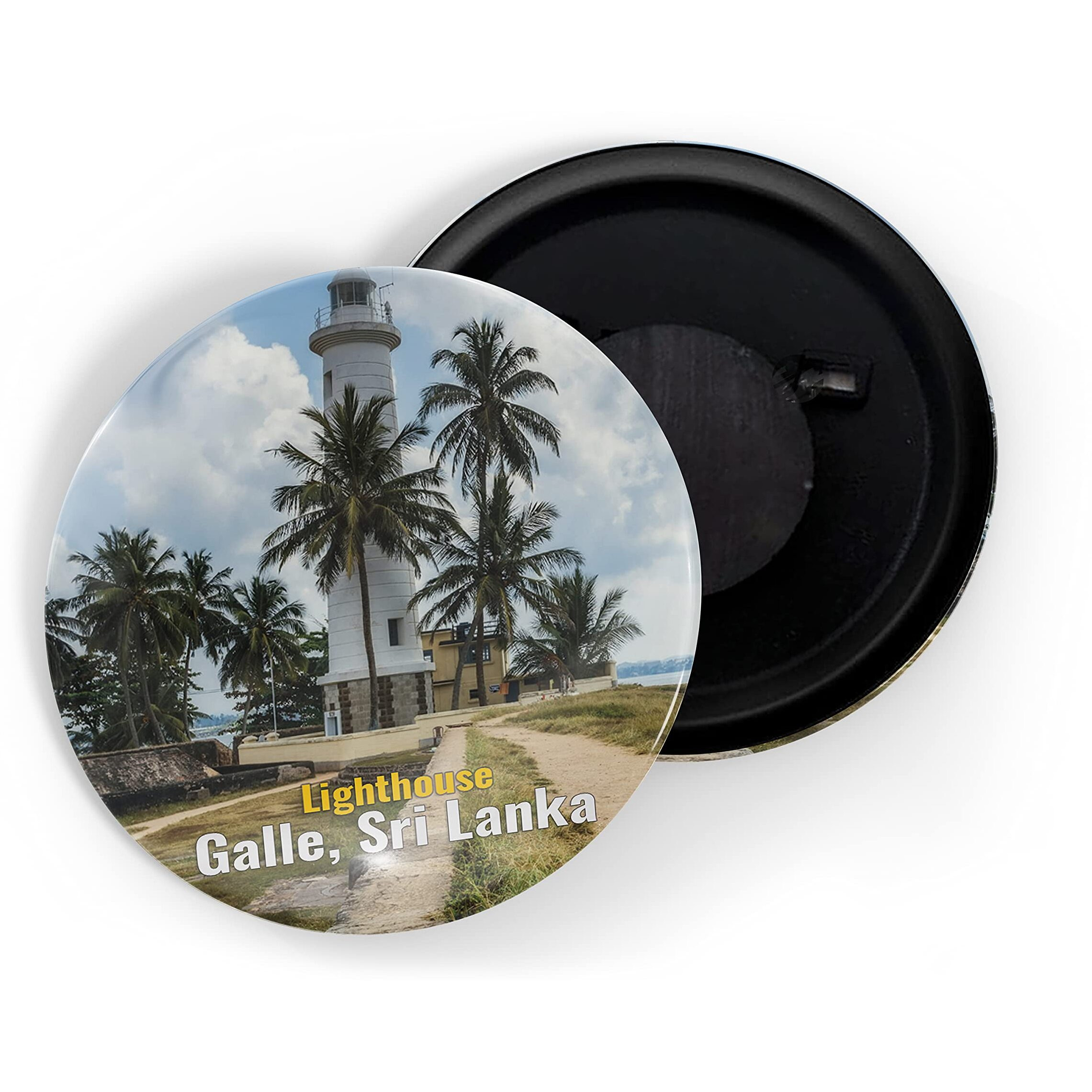 Dhcrafts Fridge Magnet Multicolor Famous Tourist Place Lighthouse Galle, Sri Lanka Glossy Finish Design Pack Of 1