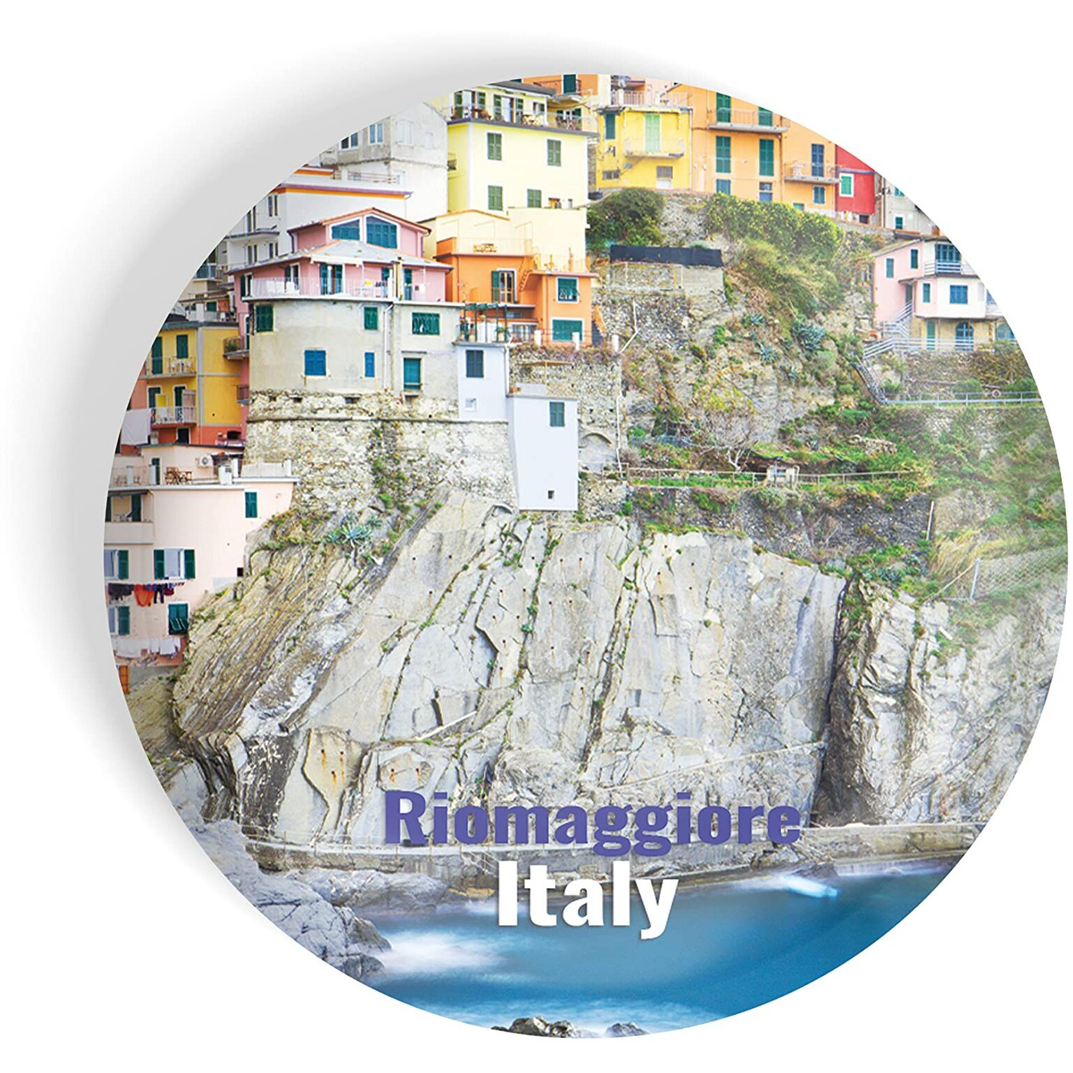 Dhcrafts Fridge Magnet Multicolor Famous Tourist Place Riomaggiore Italy Glossy Finish Design Pack Of 1