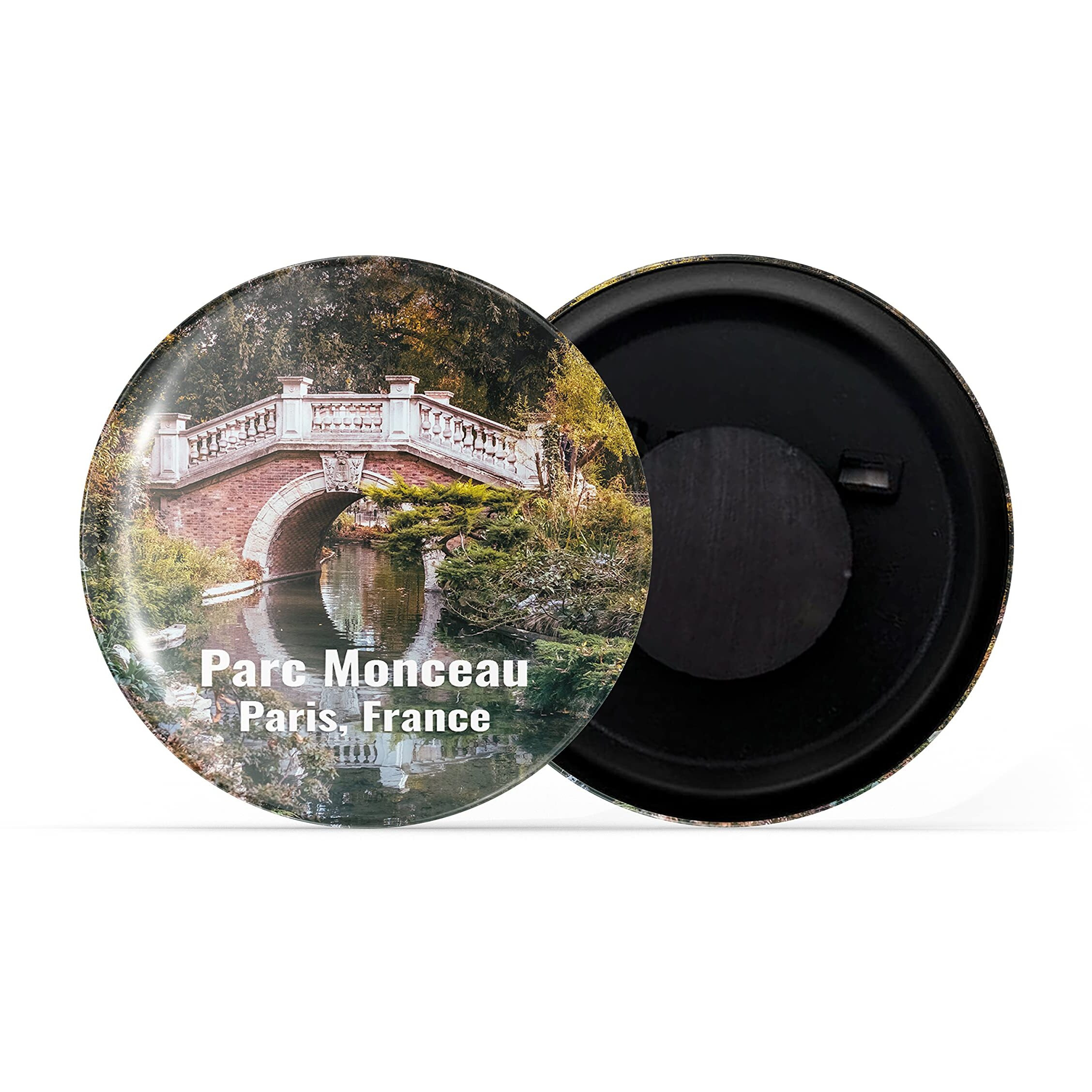 Dhcrafts Fridge Magnet Multicolor Famous Tourist Place Parc Monceau Paris France Glossy Finish Design Pack Of 1