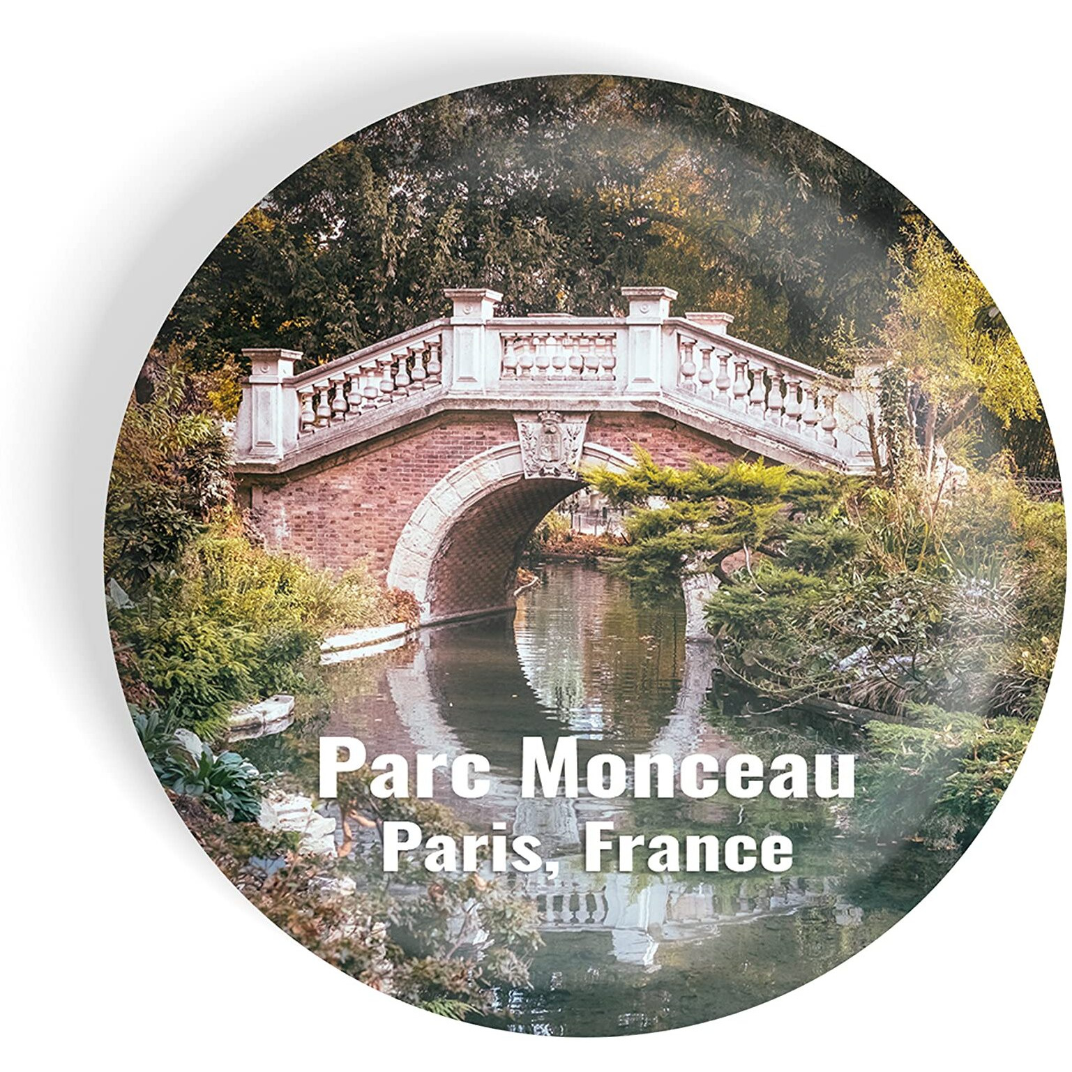Dhcrafts Fridge Magnet Multicolor Famous Tourist Place Parc Monceau Paris France Glossy Finish Design Pack Of 1