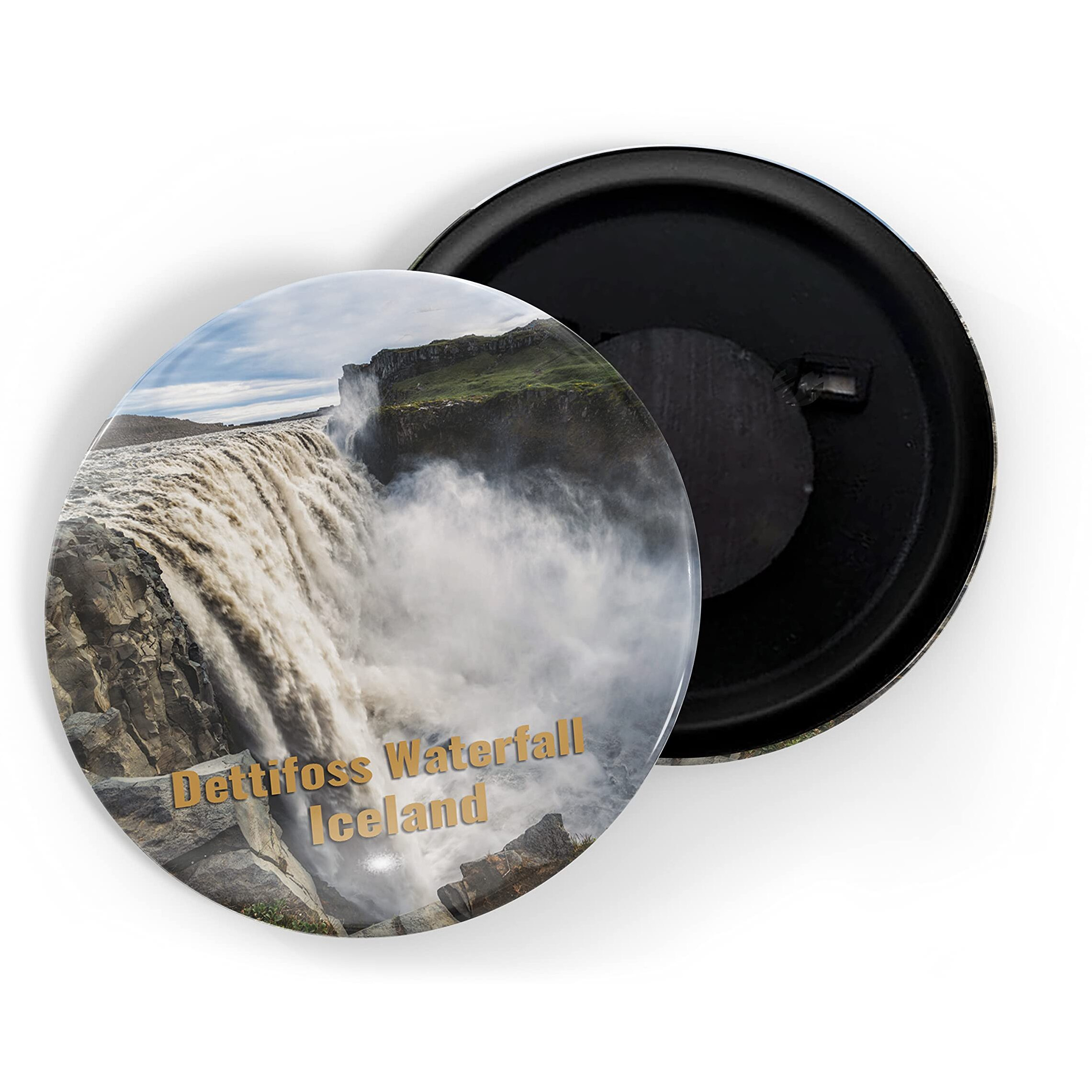 Dhcrafts Fridge Magnet Multicolor Famous Tourist Place Dettifoss Waterfall Iceland Glossy Finish Design Pack Of 1