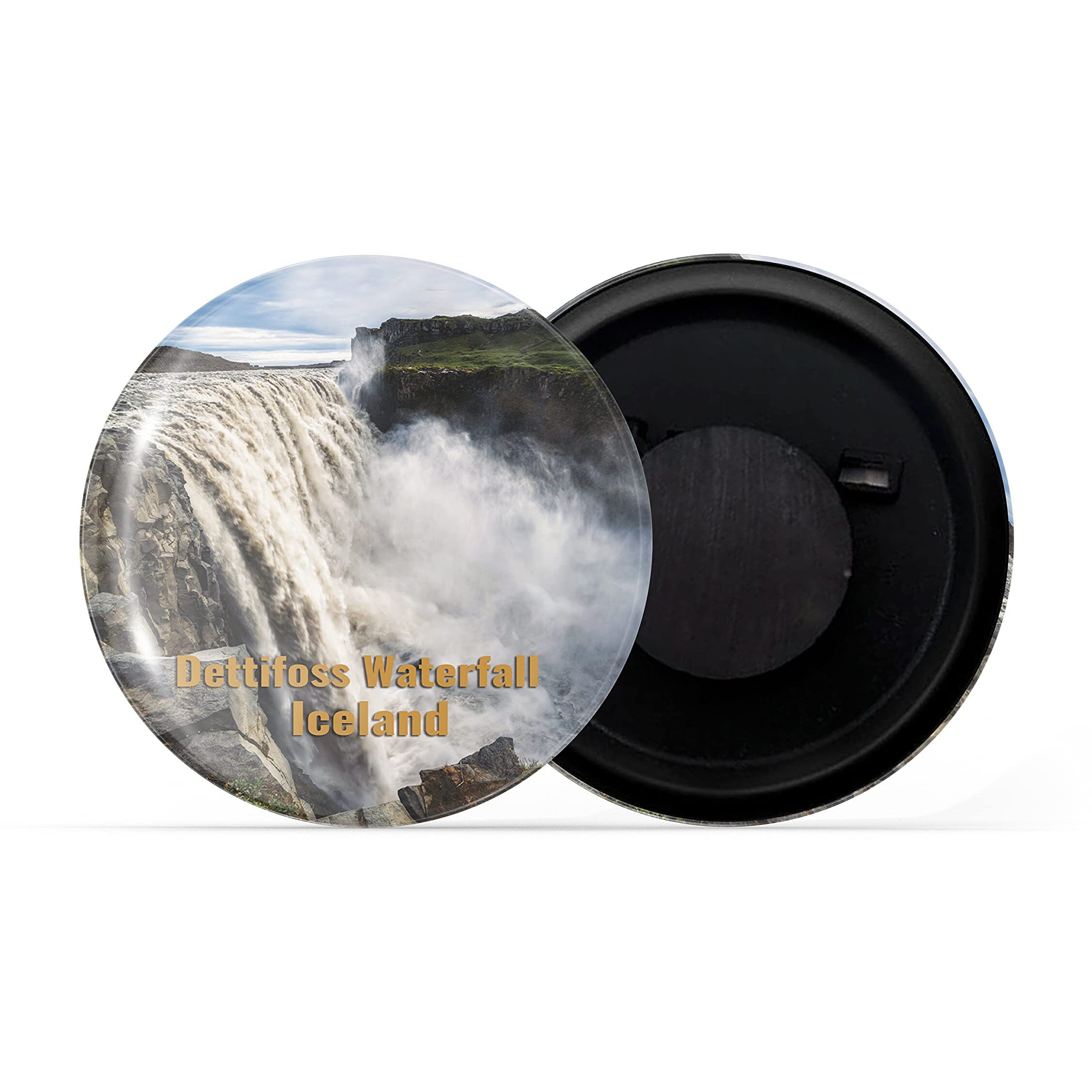Dhcrafts Fridge Magnet Multicolor Famous Tourist Place Dettifoss Waterfall Iceland Glossy Finish Design Pack Of 1