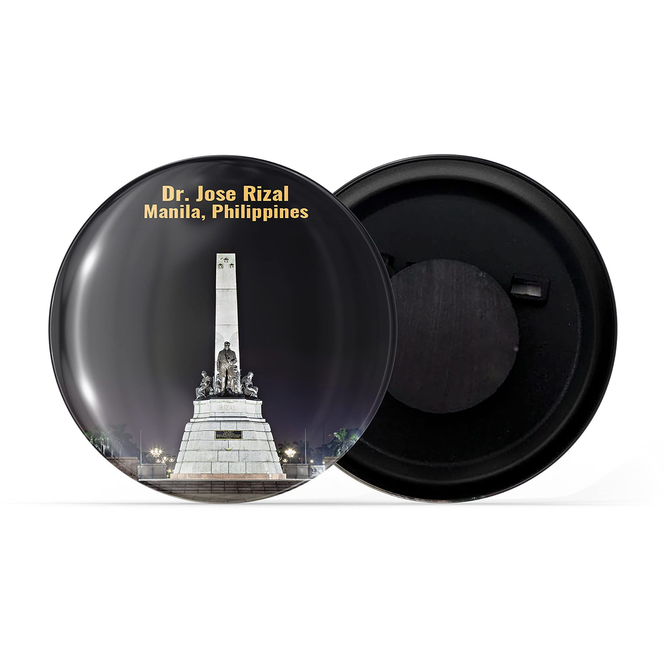 Dhcrafts Fridge Magnet Multicolor Famous Tourist Place Dr. Jose Rizal Manila, Philippines Glossy Finish Design Pack Of 1