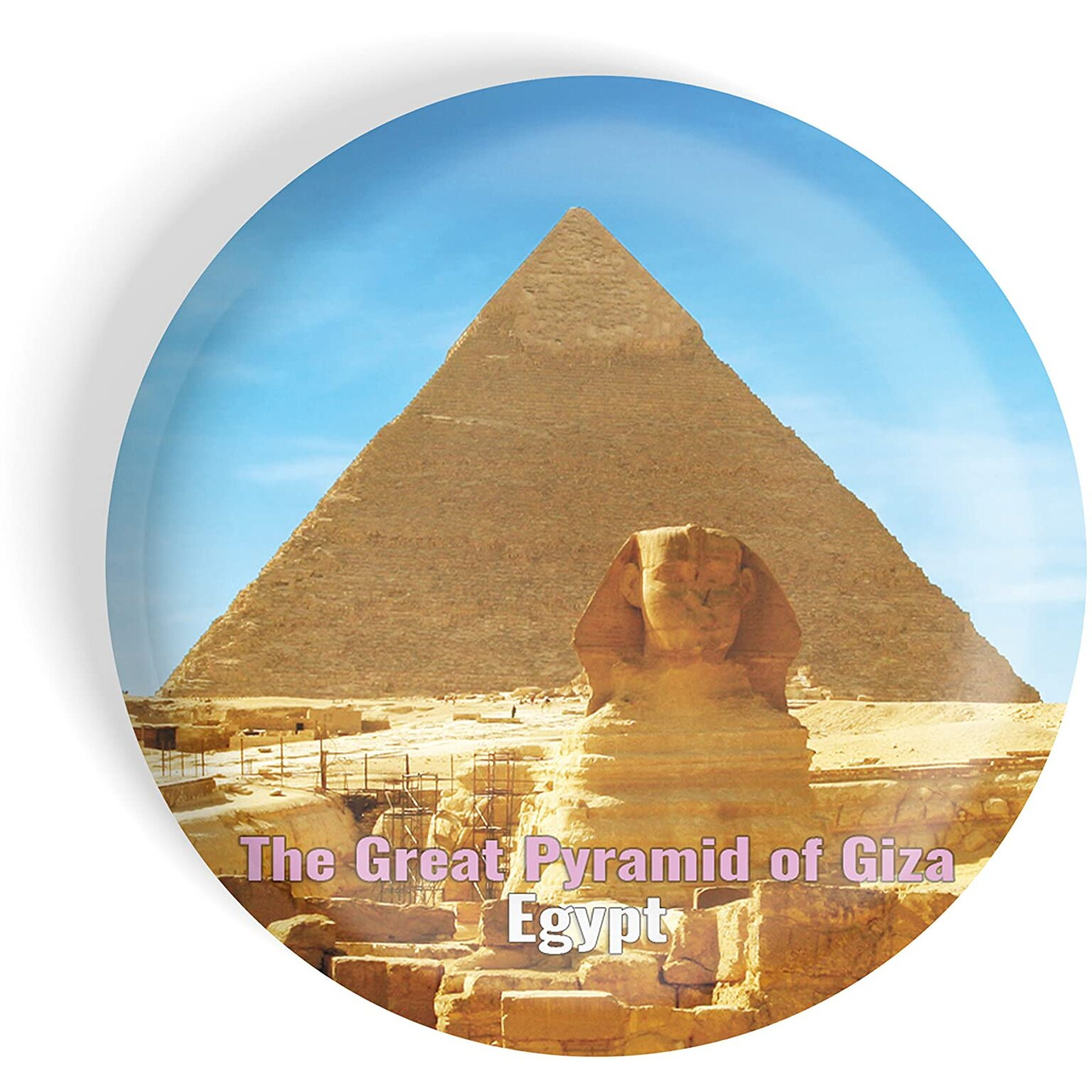 Dhcrafts Fridge Magnet Multicolor Famous Tourist Place The Great Pyramid Of Giza Egypt Glossy Finish Design Pack Of 1