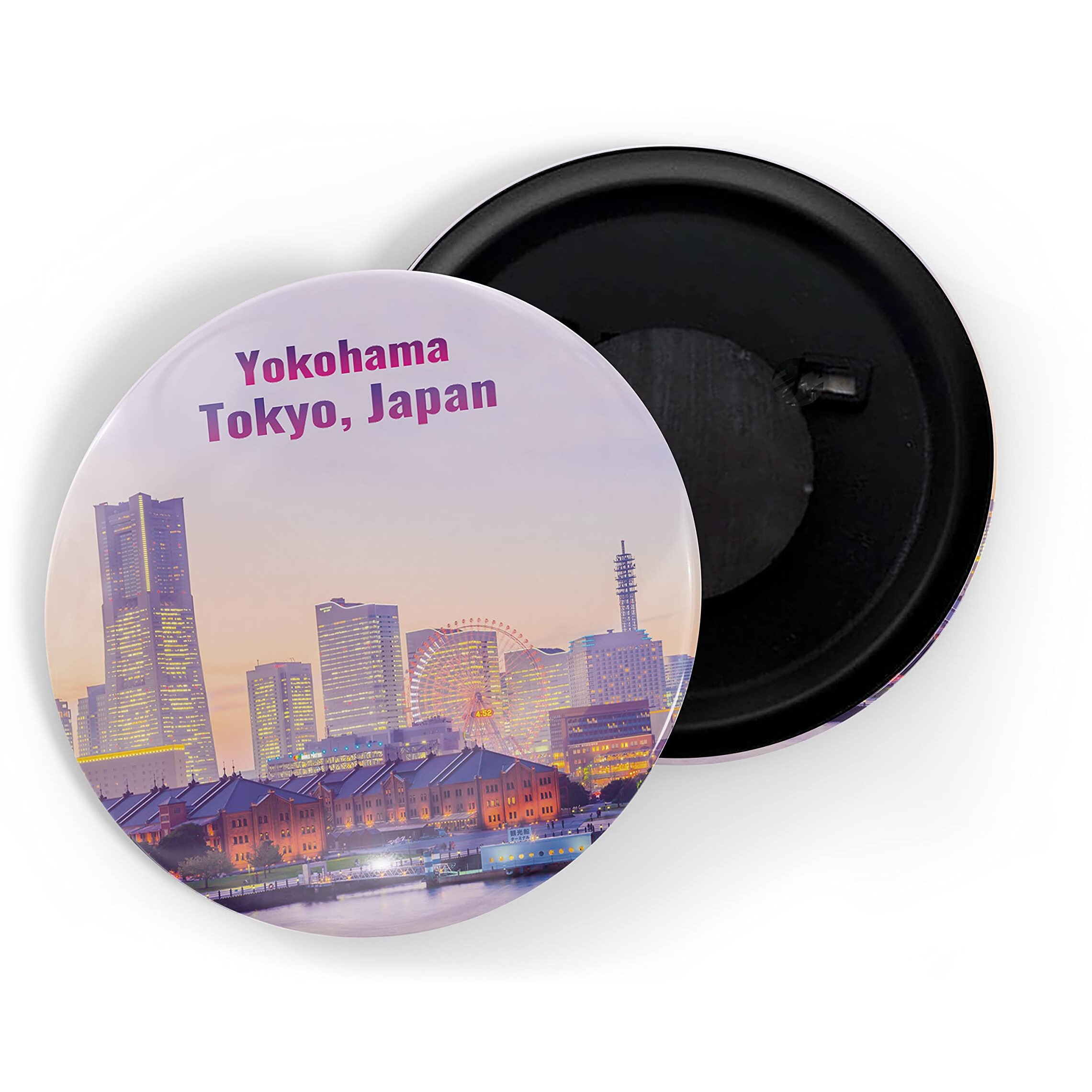 Dhcrafts Fridge Magnet Multicolor Famous Tourist Place Yokohama Tokyo Japan Glossy Finish Design Pack Of 1
