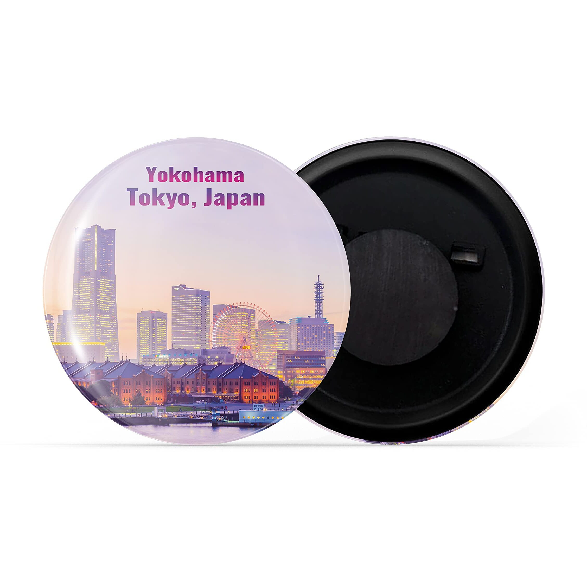Dhcrafts Fridge Magnet Multicolor Famous Tourist Place Yokohama Tokyo Japan Glossy Finish Design Pack Of 1