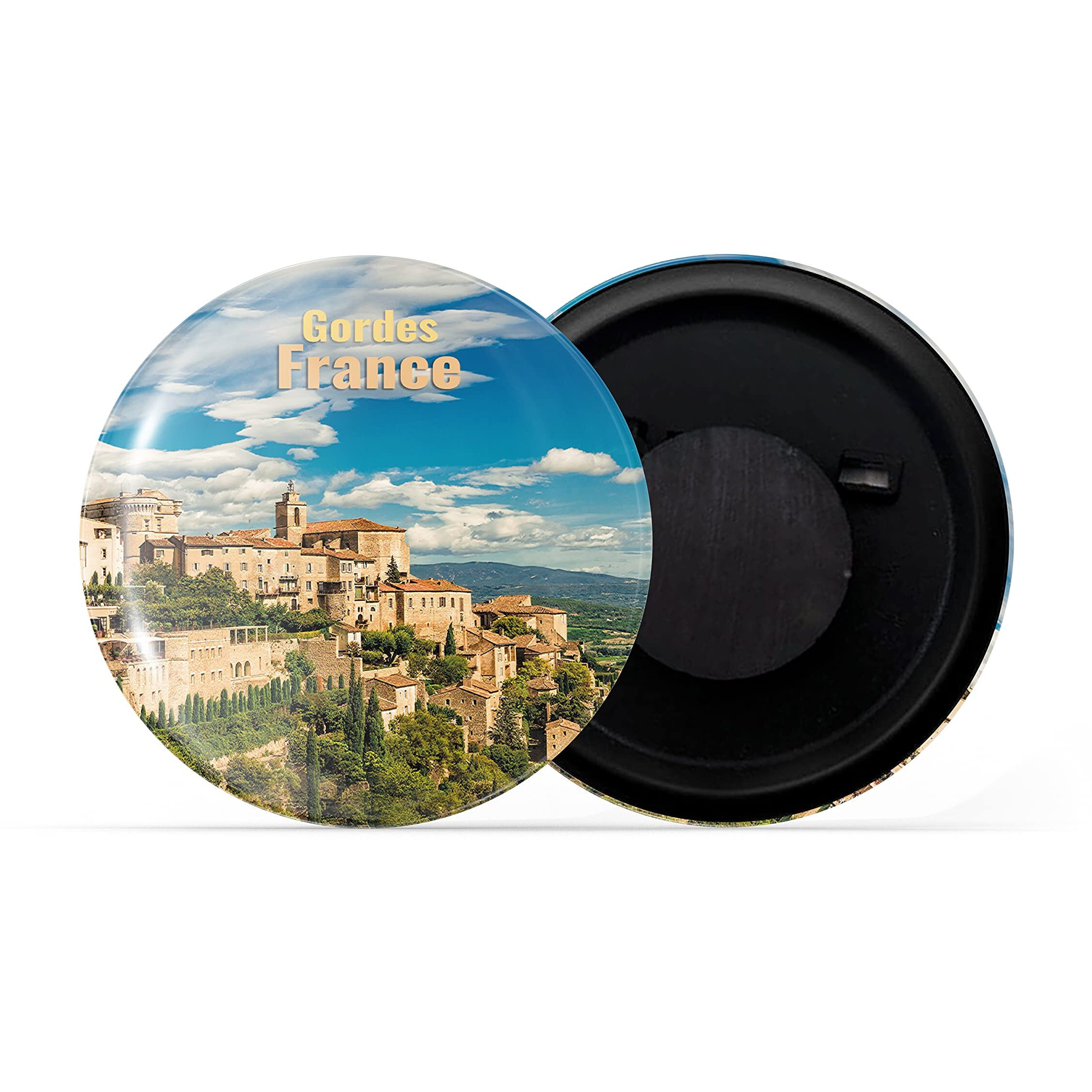 Dhcrafts Fridge Magnet Multicolor Famous Tourist Place Gordes France Glossy Finish Design Pack Of 1