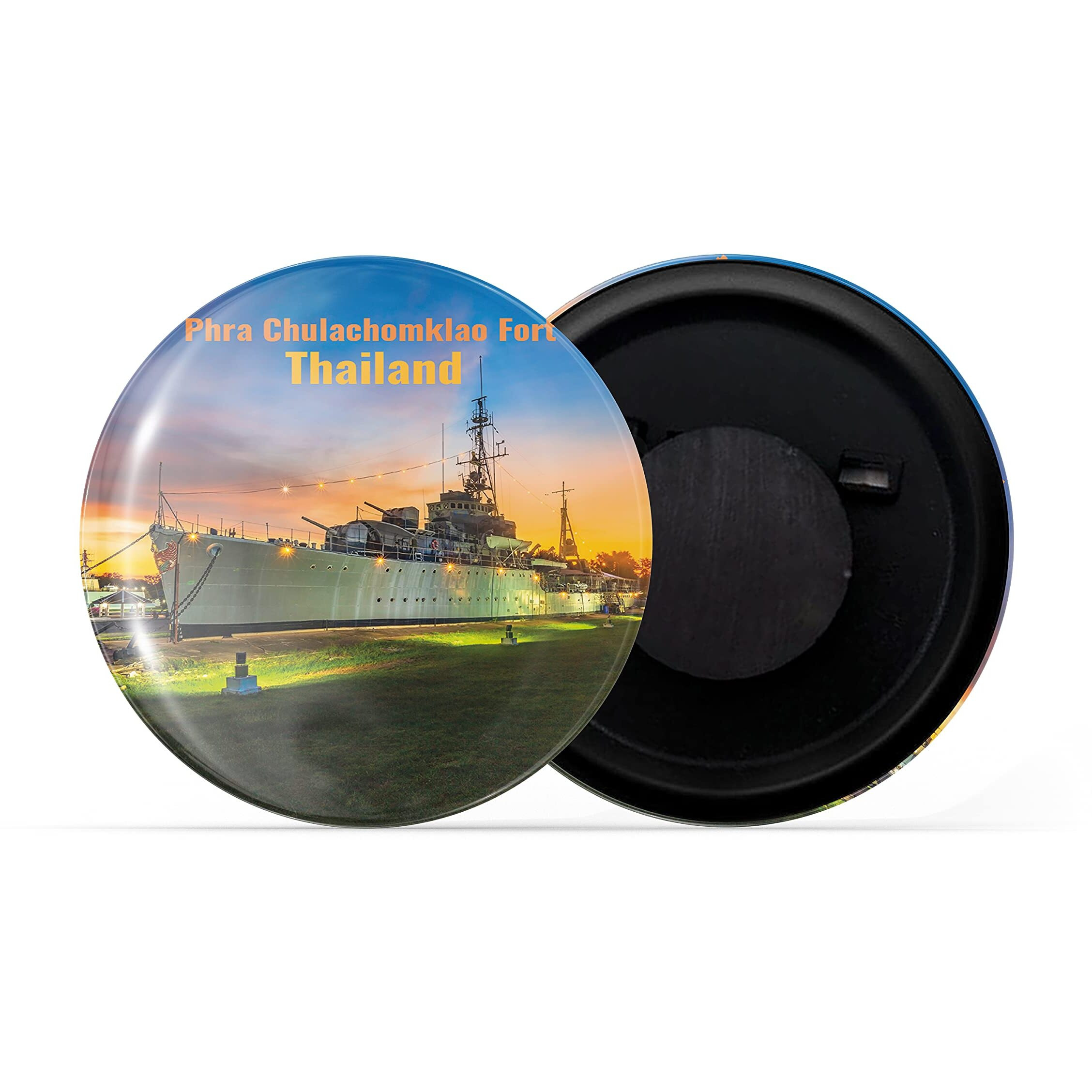 Dhcrafts Fridge Magnet Multicolor Famous Tourist Place Phra Chulachomklao Fort Thailand Glossy Finish Design Pack Of 1