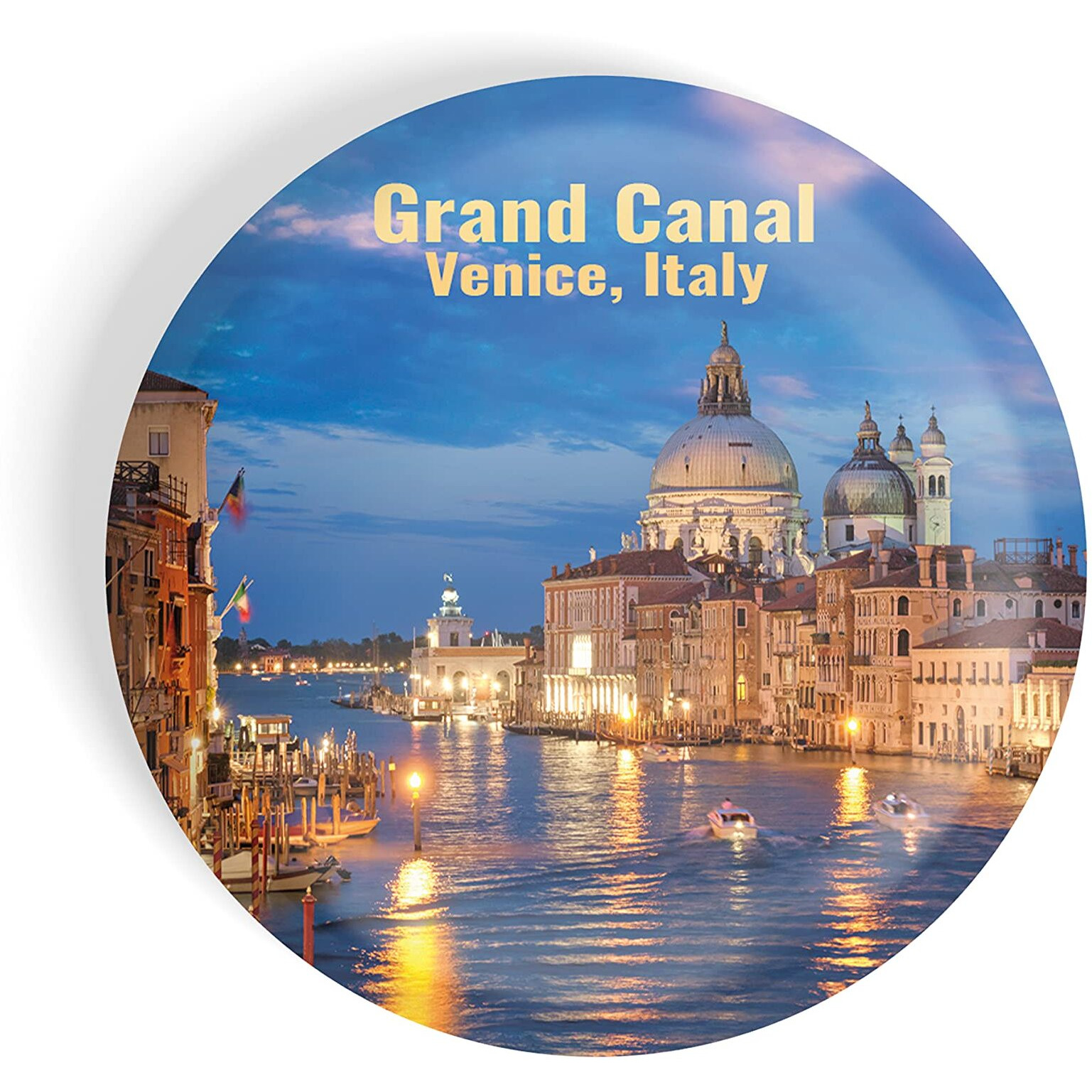 Dhcrafts Fridge Magnet Multicolor Famous Tourist Place Grand Canal Venice Italy D2 Glossy Finish Design Pack Of 1