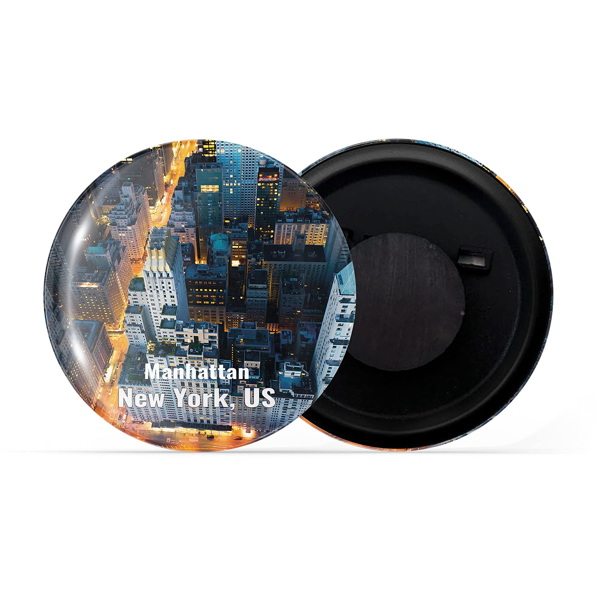 Dhcrafts Fridge Magnet Multicolor Famous Tourist Place Manhattan New York, Us D3 Glossy Finish Design Pack Of 1
