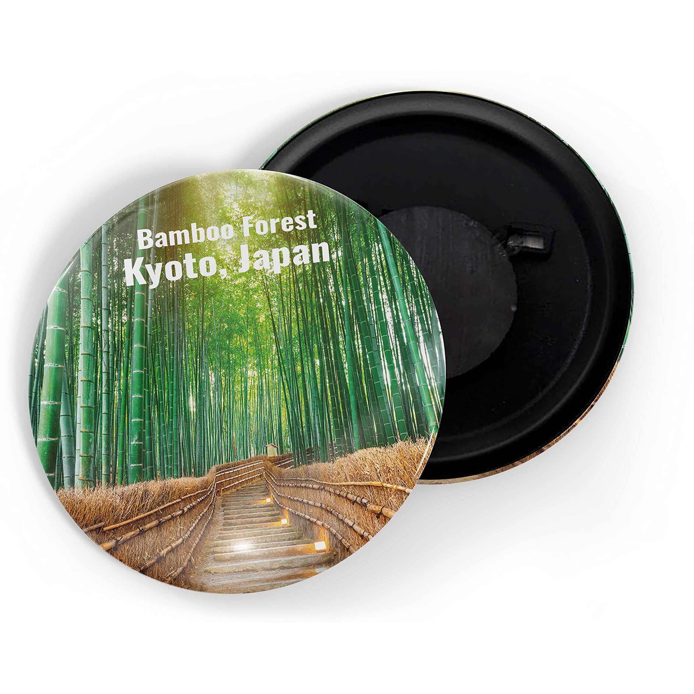 Dhcrafts Fridge Magnet Multicolor Famous Tourist Place Bamboo Forest Kyoto, Japan Glossy Finish Design Pack Of 1