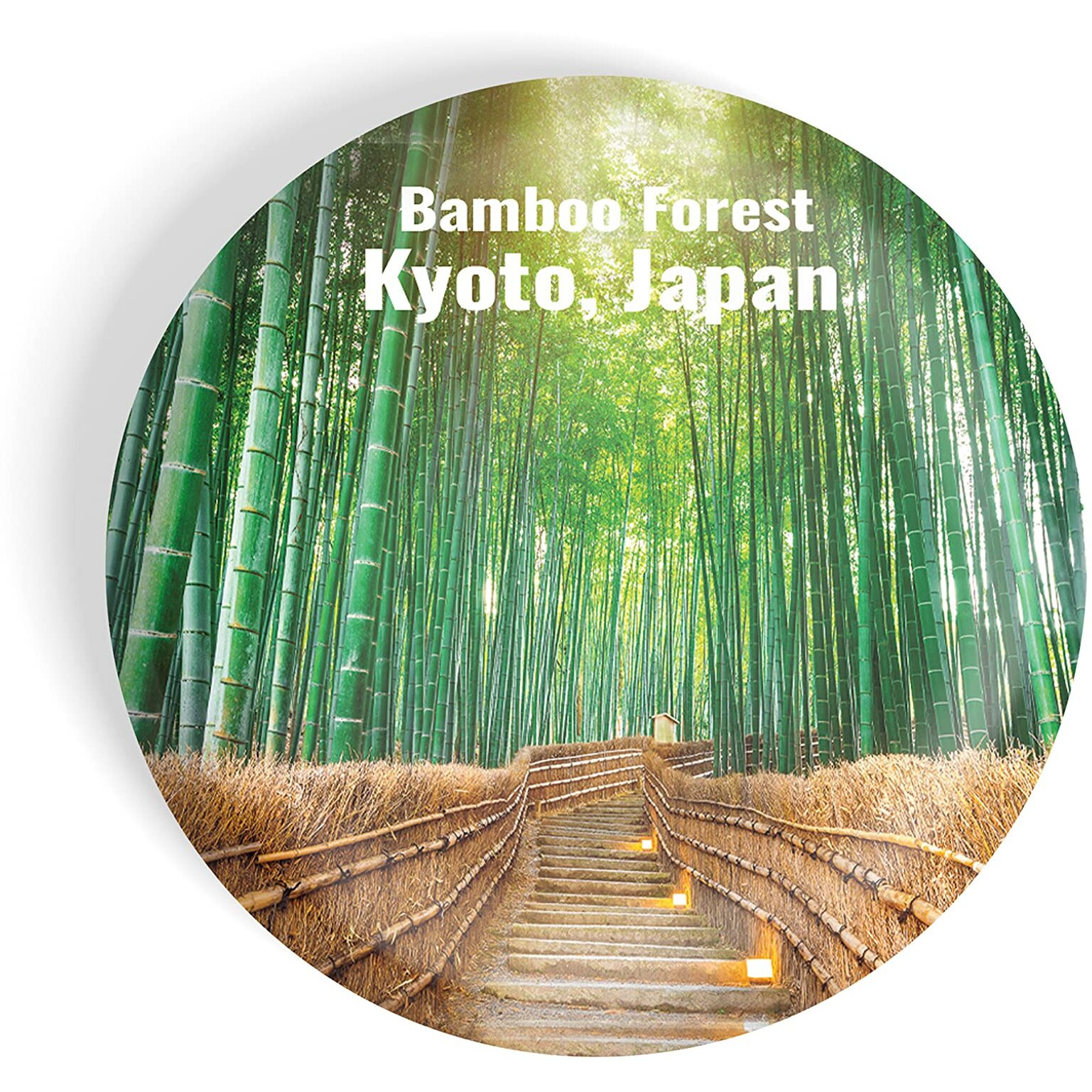 Dhcrafts Fridge Magnet Multicolor Famous Tourist Place Bamboo Forest Kyoto, Japan Glossy Finish Design Pack Of 1