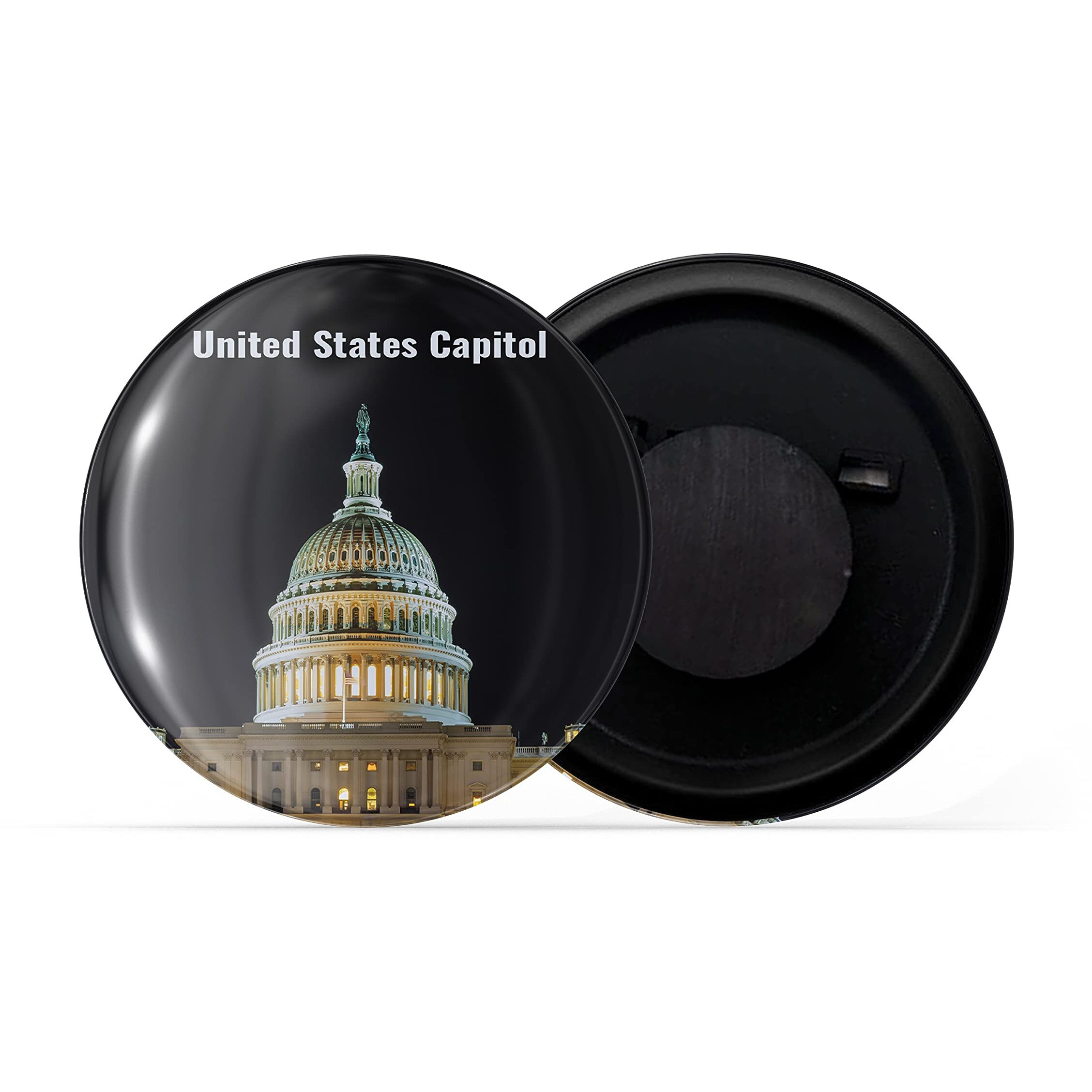 Dhcrafts Fridge Magnet Multicolor Famous Tourist Place United States Capitol Glossy Finish Design Pack Of 1