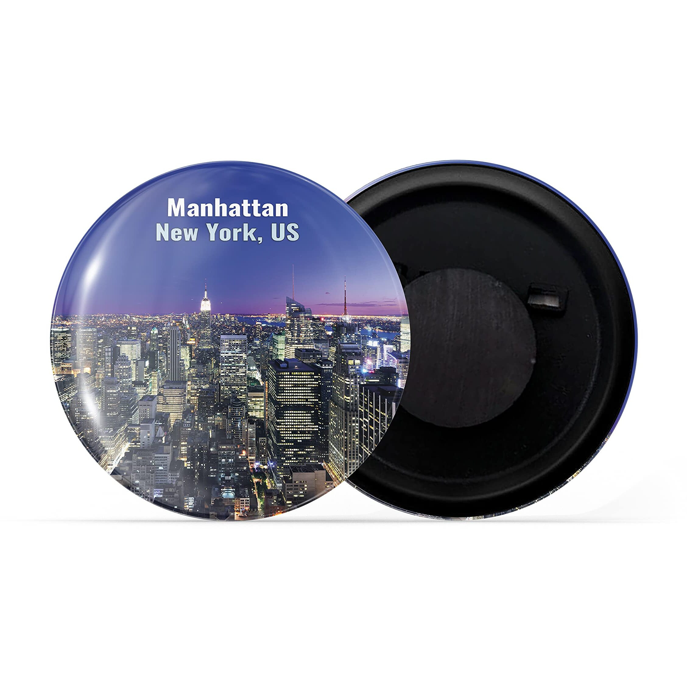 Dhcrafts Fridge Magnet Multicolor Famous Tourist Place Manhattan New York, Us D2 Glossy Finish Design Pack Of 1