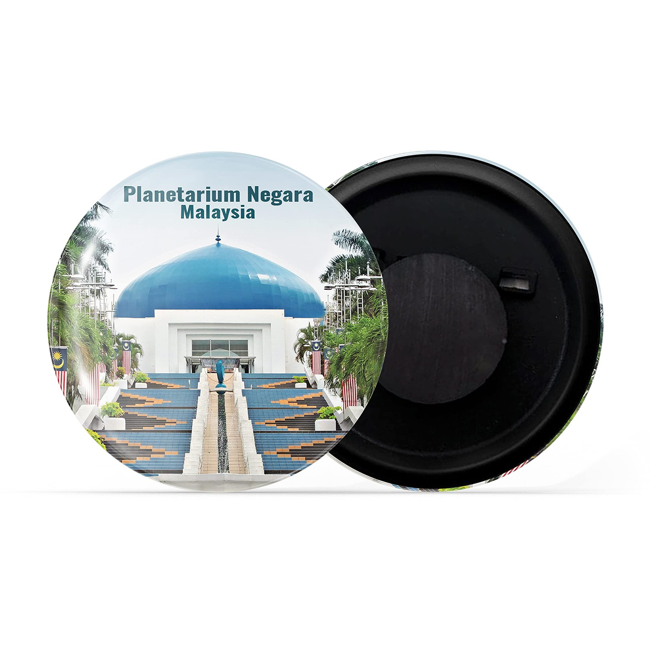 Dhcrafts Fridge Magnet Multicolor Famous Tourist Place Planetarium Negara Malaysia Glossy Finish Design Pack Of 1