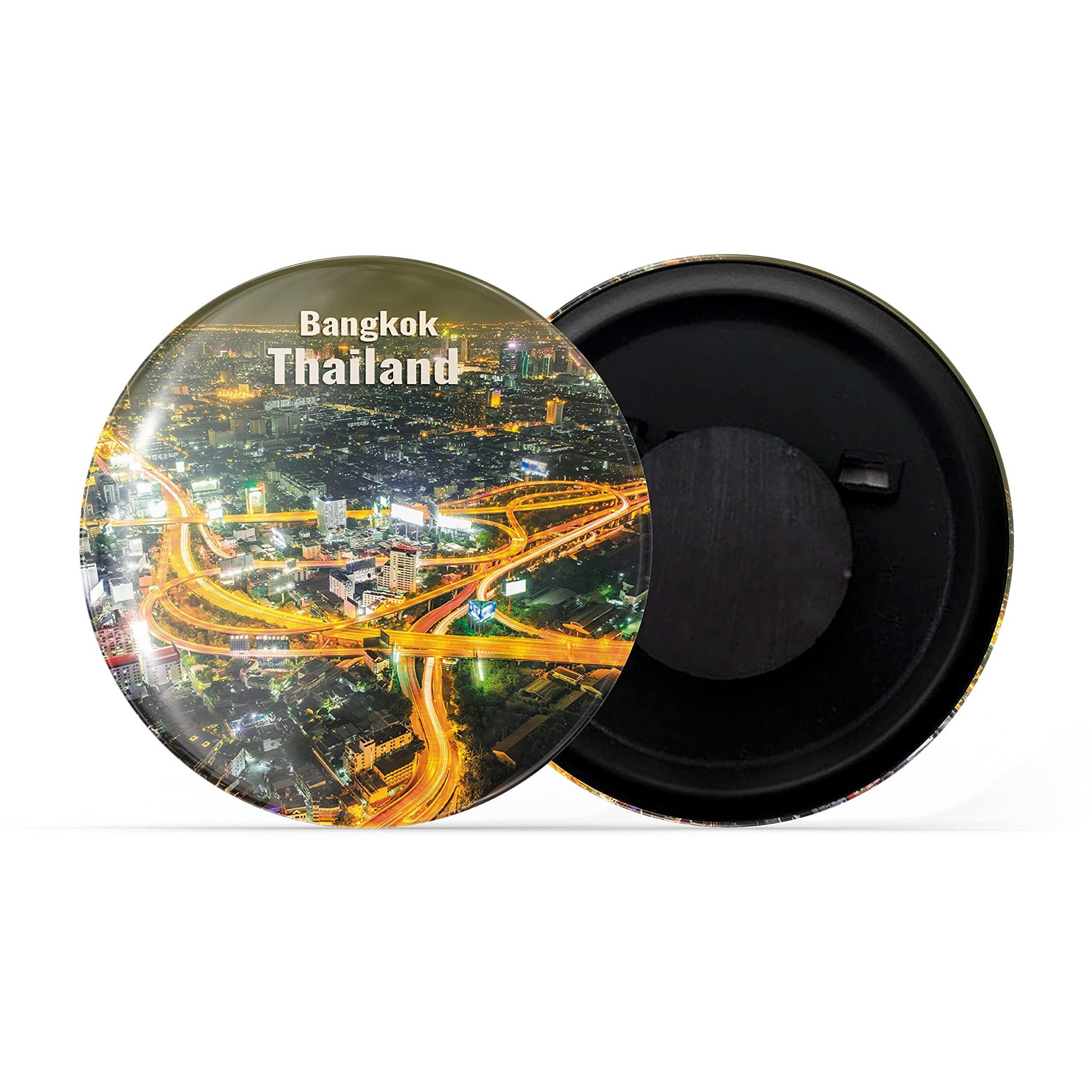 Dhcrafts Fridge Magnet Multicolor Famous Tourist Place Bangkok Thailand D2 Glossy Finish Design Pack Of 1
