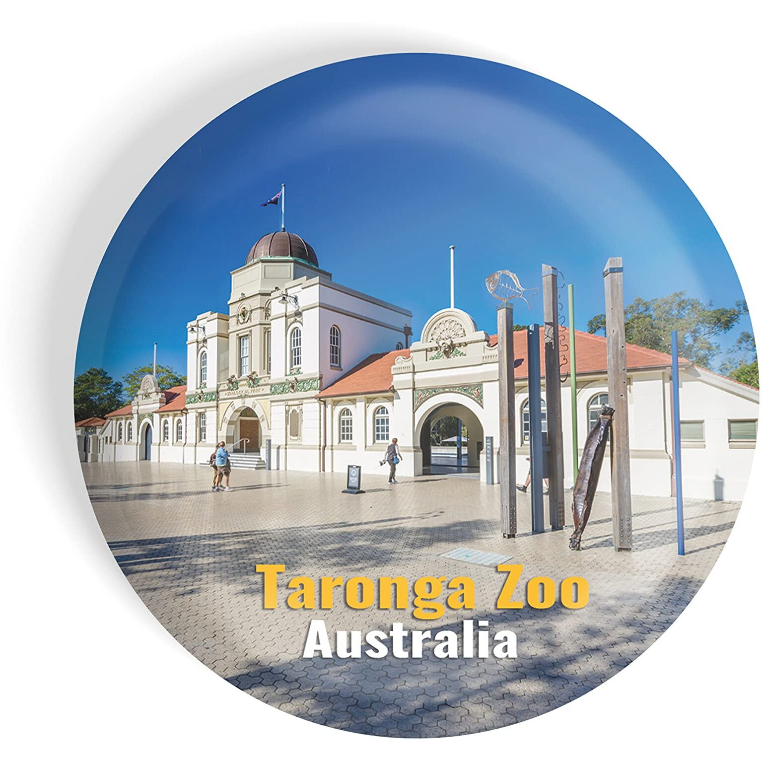 Dhcrafts Fridge Magnet Multicolor Famous Tourist Place Taronga Zoo Australia Glossy Finish Design Pack Of 1