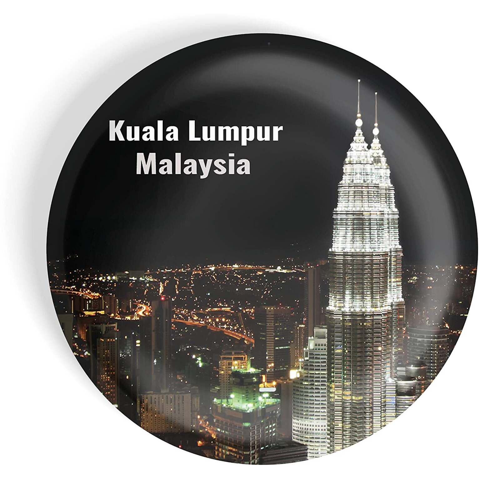 Dhcrafts Fridge Magnet Multicolor Famous Tourist Place Kuala Lumpur Malaysia D2 Glossy Finish Design Pack Of 1