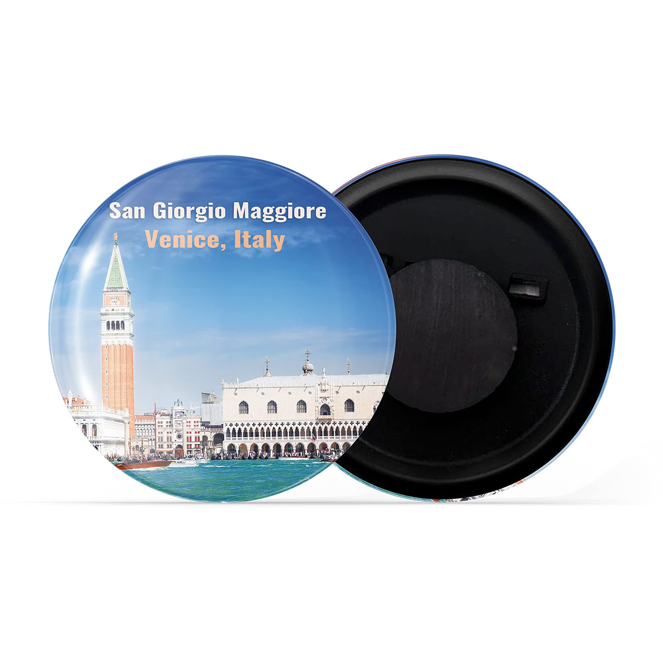 Dhcrafts Fridge Magnet Multicolor Famous Tourist Place San Giorgia Maggiore Venice, Italy D2 Glossy Finish Design Pack Of 1