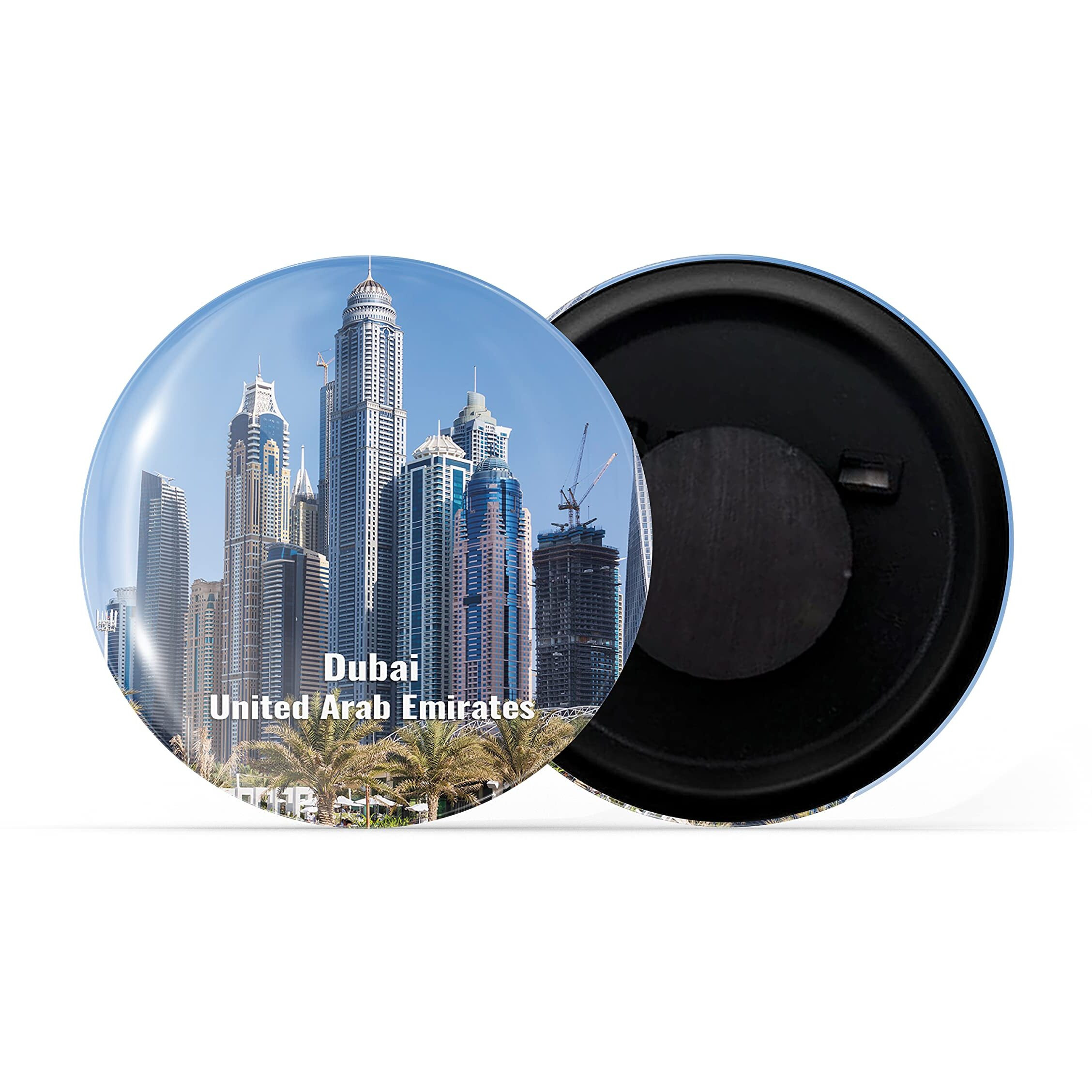 Dhcrafts Fridge Magnet Multicolor Famous Tourist Place Dubai United Arab Emirates Glossy Finish Design Pack Of 1
