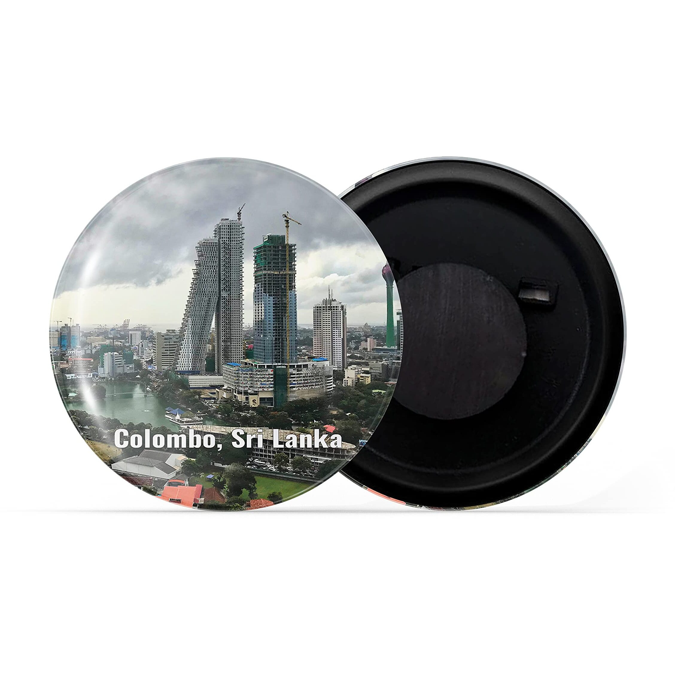 Dhcrafts Fridge Magnet Multicolor Famous Tourist Place Colombo Sri Lanka D3 Glossy Finish Design Pack Of 1