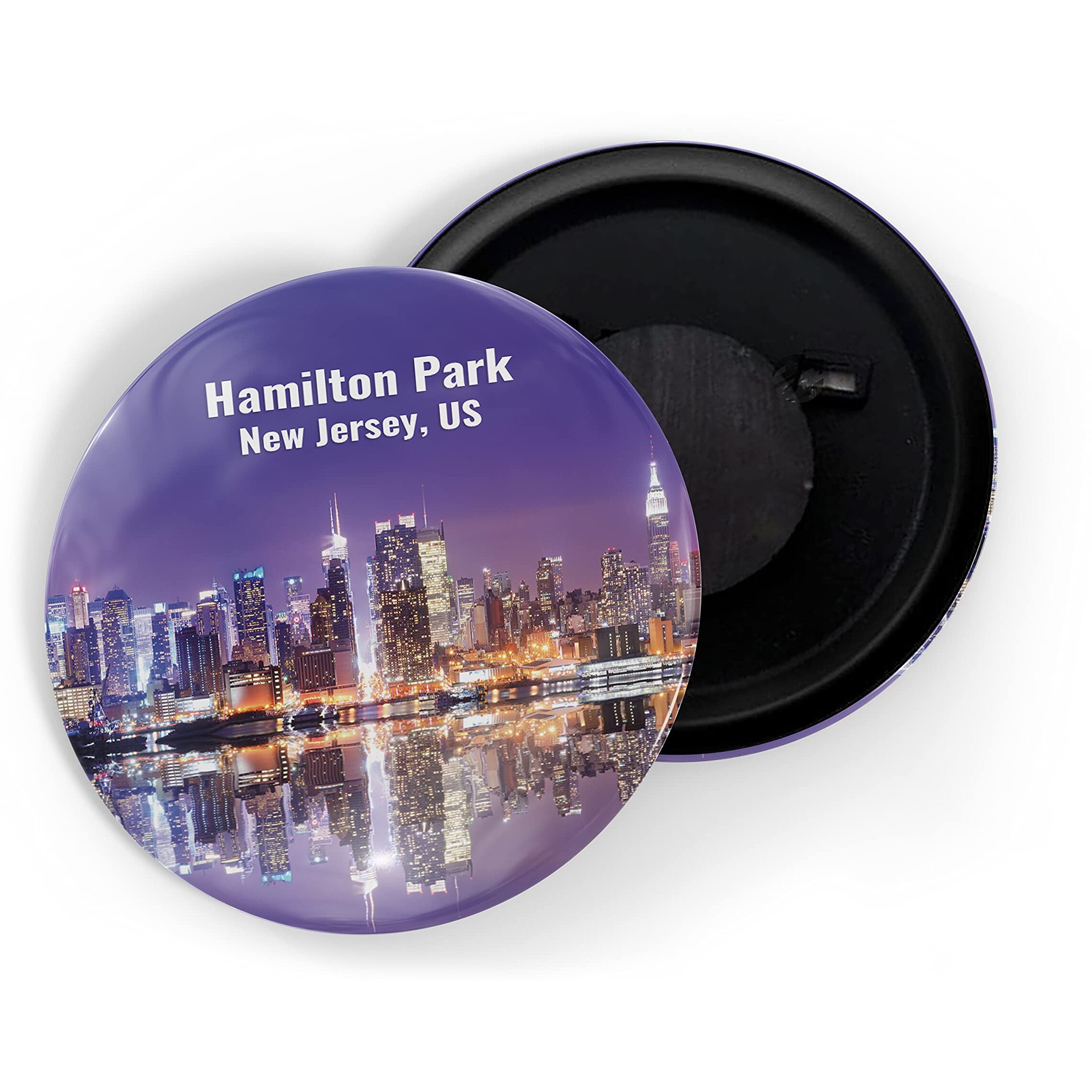 Dhcrafts Fridge Magnet Multicolor Famous Tourist Place Hamilton Park New Jersey United States Glossy Finish Design Pack Of 1