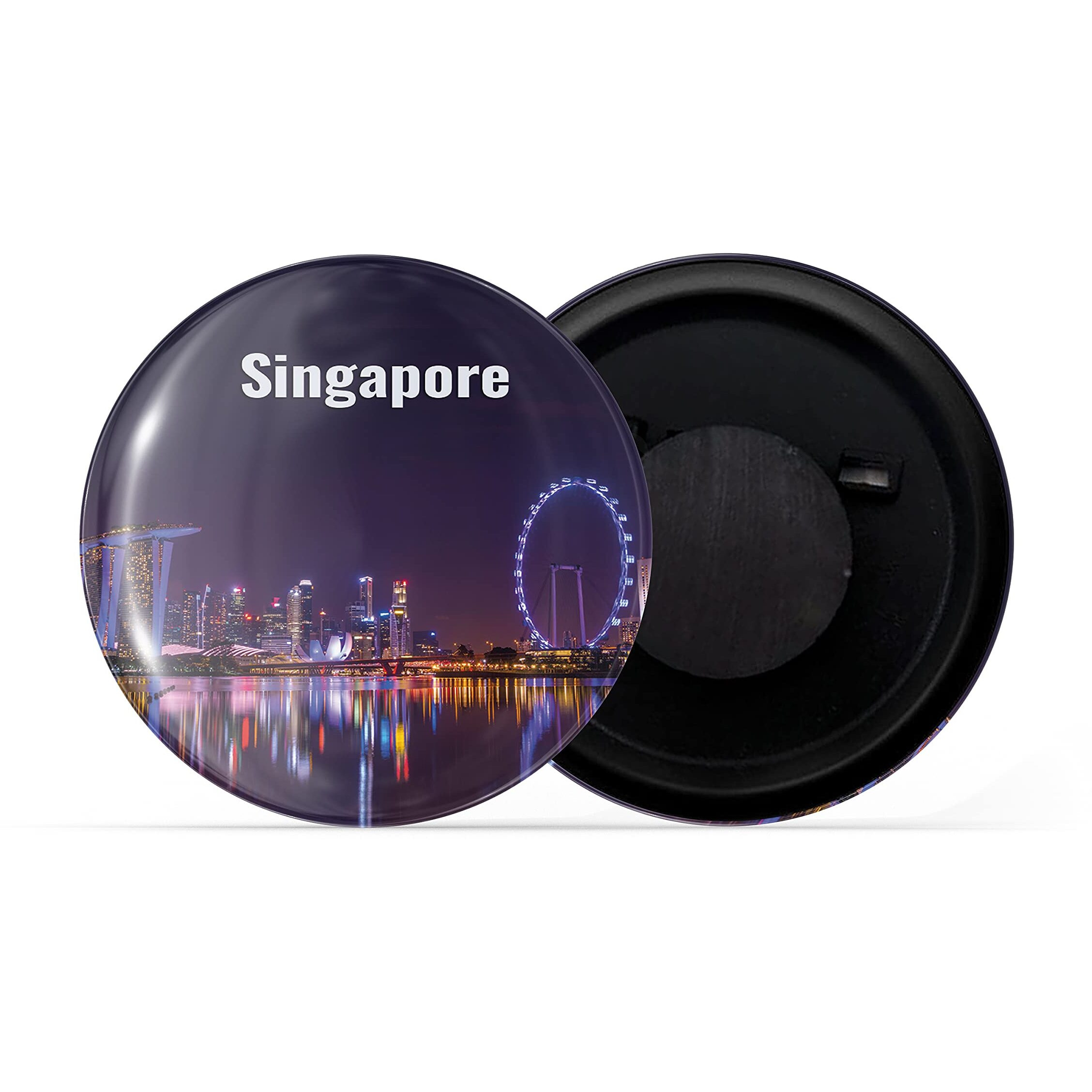 Dhcrafts Fridge Magnet Multicolor Famous Tourist Place Singapore D6 Glossy Finish Design Pack Of 1