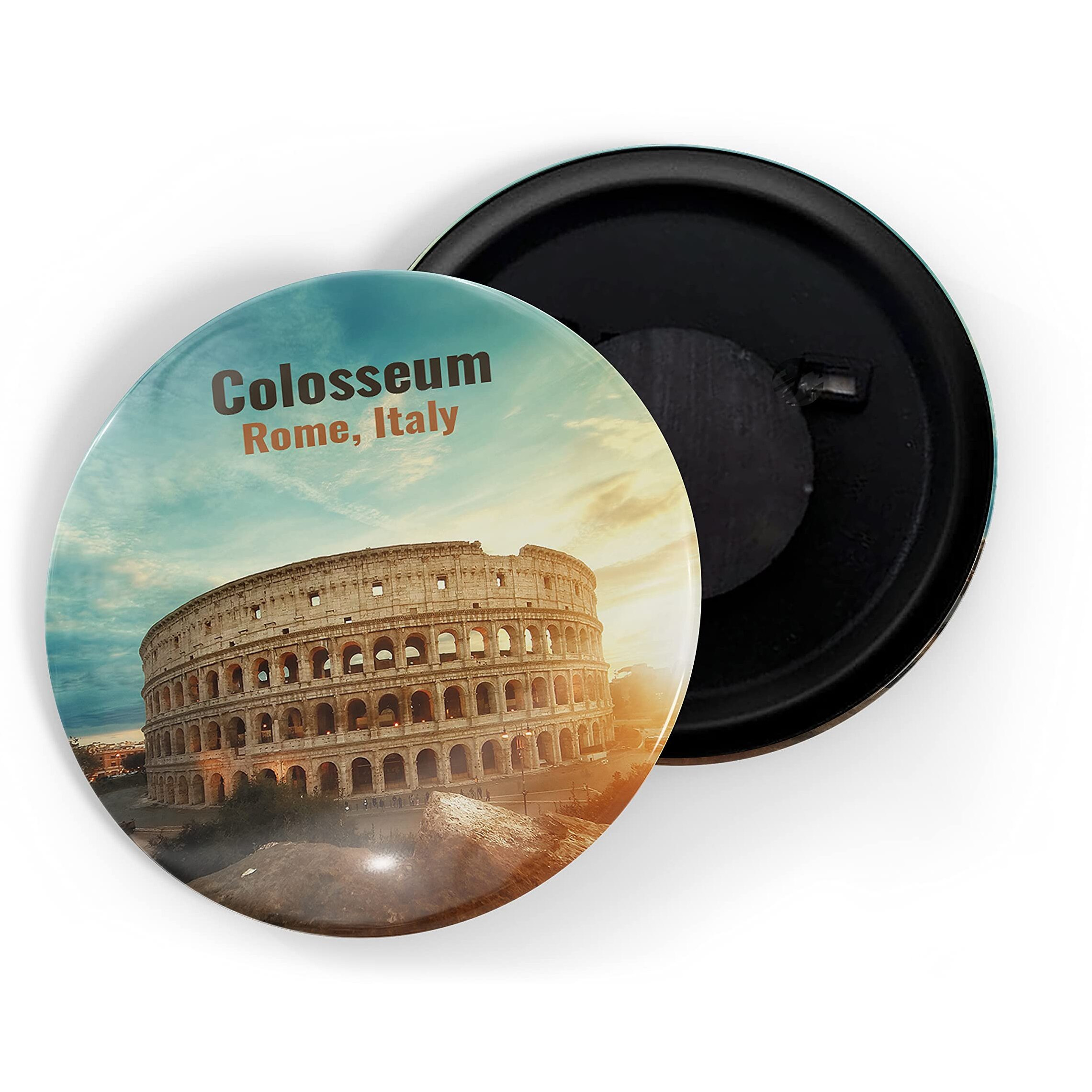 Dhcrafts Fridge Magnet Multicolor Famous Tourist Place Colosseum Rome Italy D1 Glossy Finish Design Pack Of 1