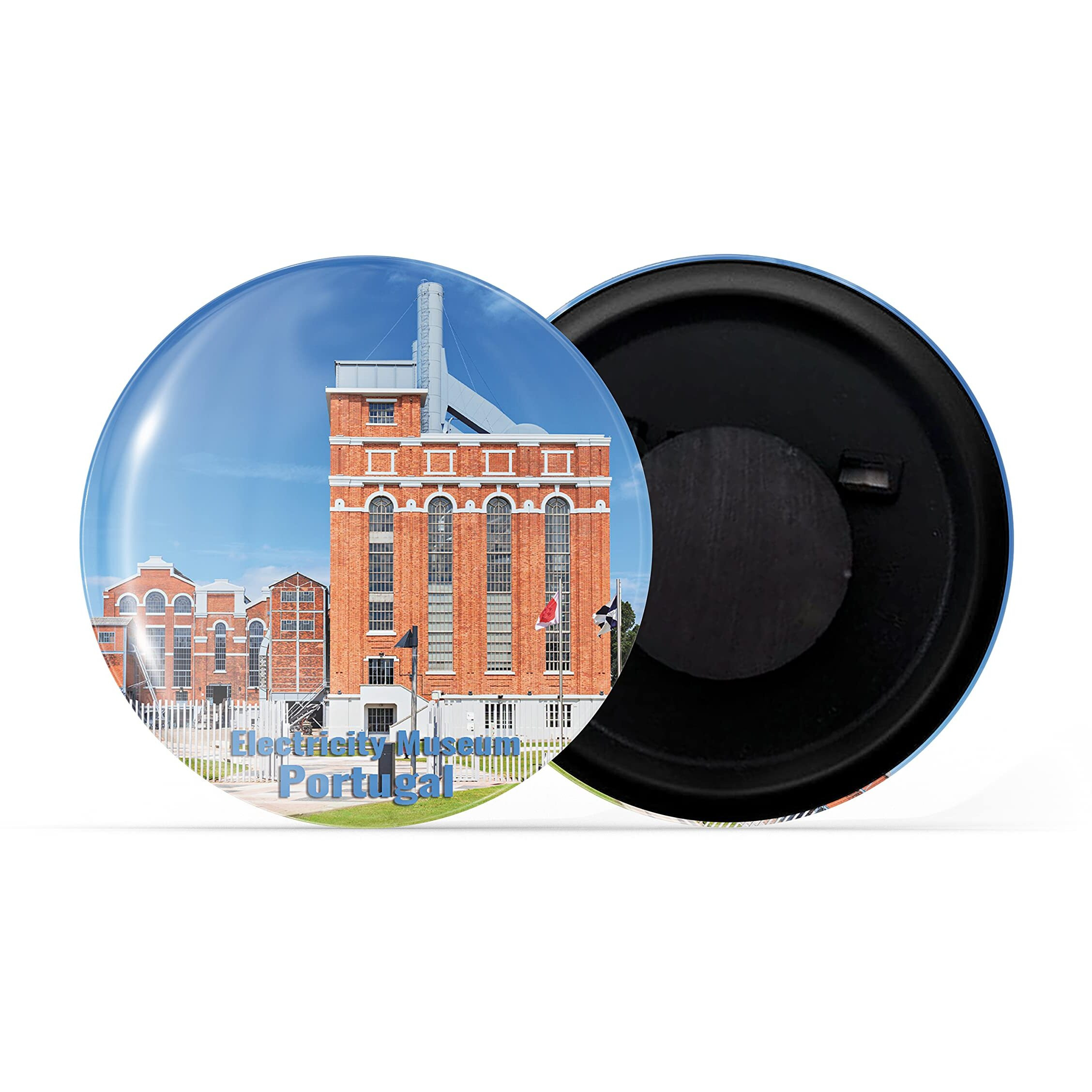 Dhcrafts Fridge Magnet Multicolor Famous Tourist Place Electricity Museum Portugal Glossy Finish Design Pack Of 1