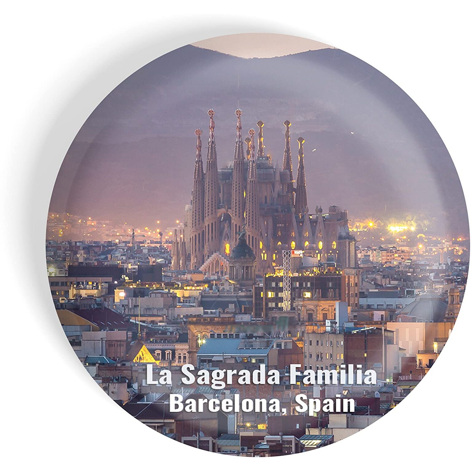 Dhcrafts Fridge Magnet Multicolor Famous Tourist Place La Sagrada Familia Barcelona Spain Glossy Finish Design Pack Of 1