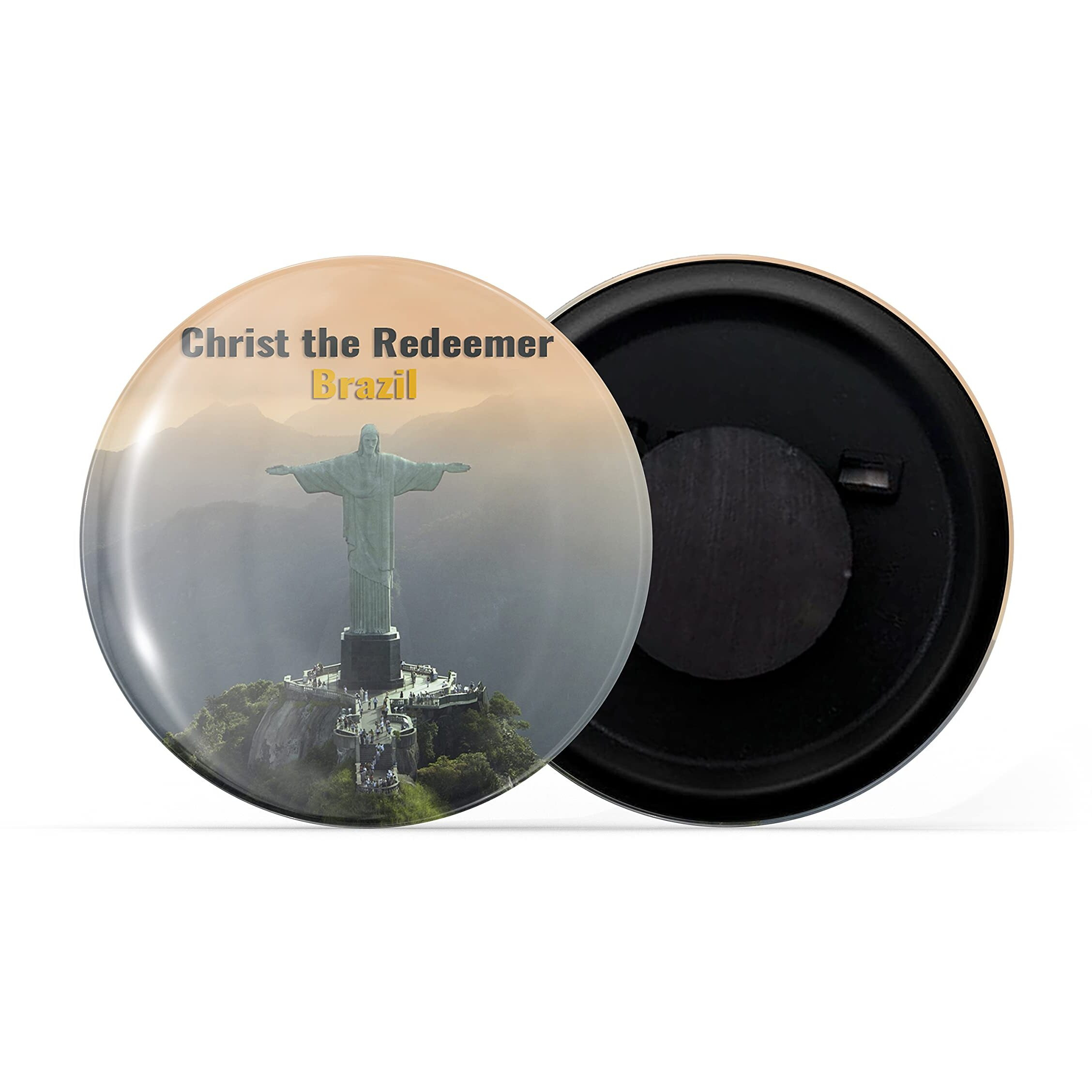 Dhcrafts Fridge Magnet Multicolor Famous Tourist Place Christ The Redeemer Brazil Glossy Finish Design Pack Of 1