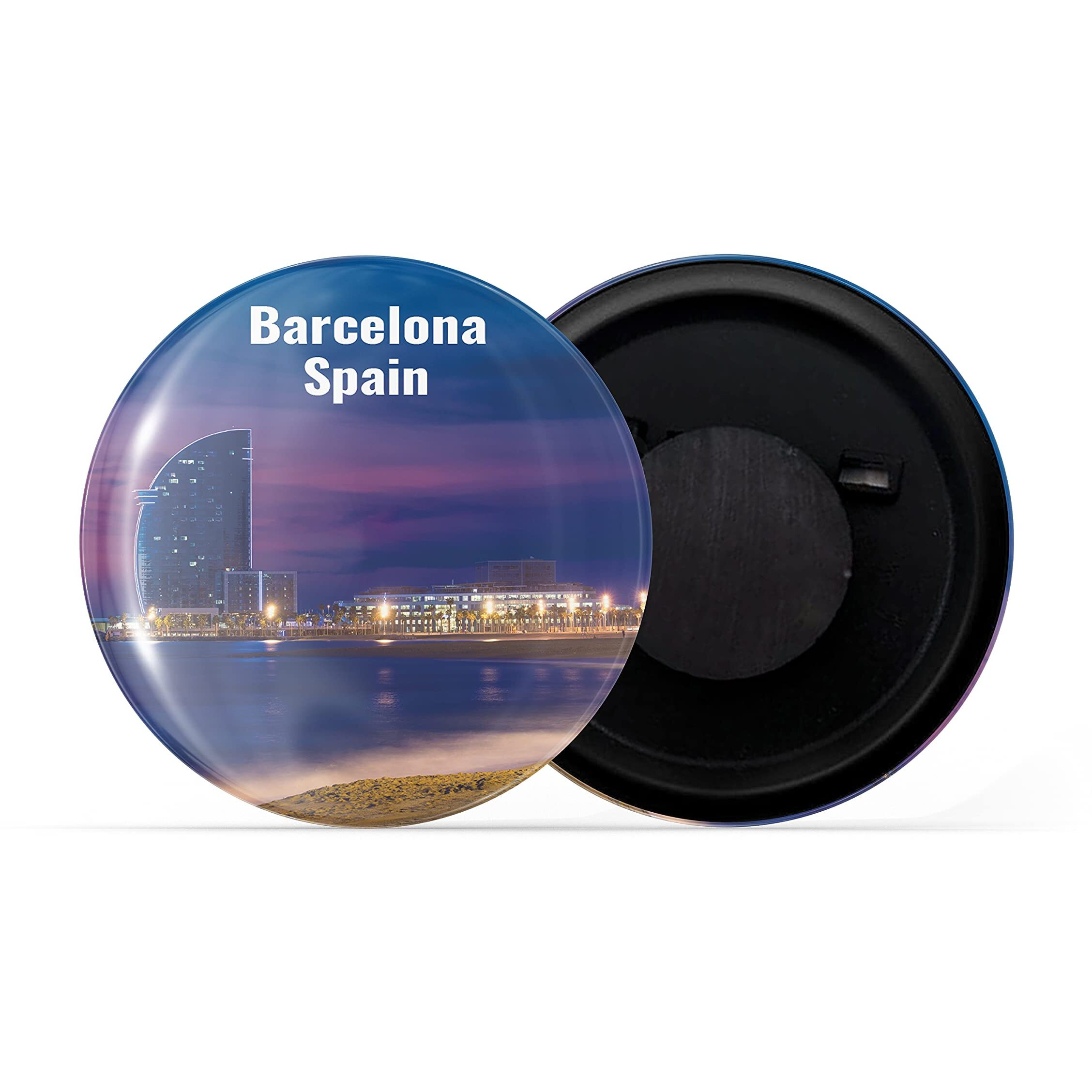 Dhcrafts Fridge Magnet Multicolor Famous Tourist Place Barcelona Spain Glossy Finish Design Pack Of 1