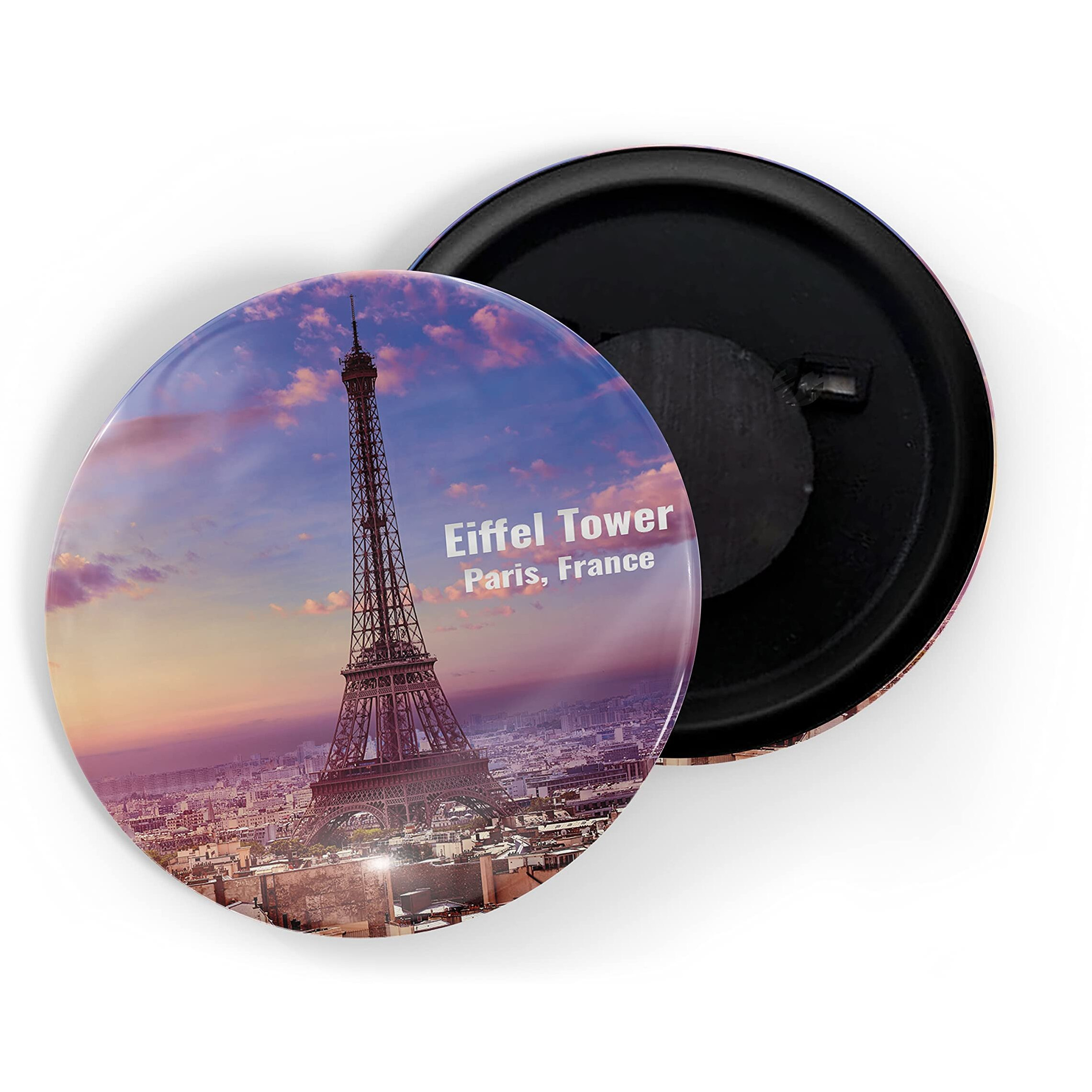 Dhcrafts Fridge Magnet Multicolor Famous Tourist Place Eiffel Tower Paris France D3 Glossy Finish Design Pack Of 1