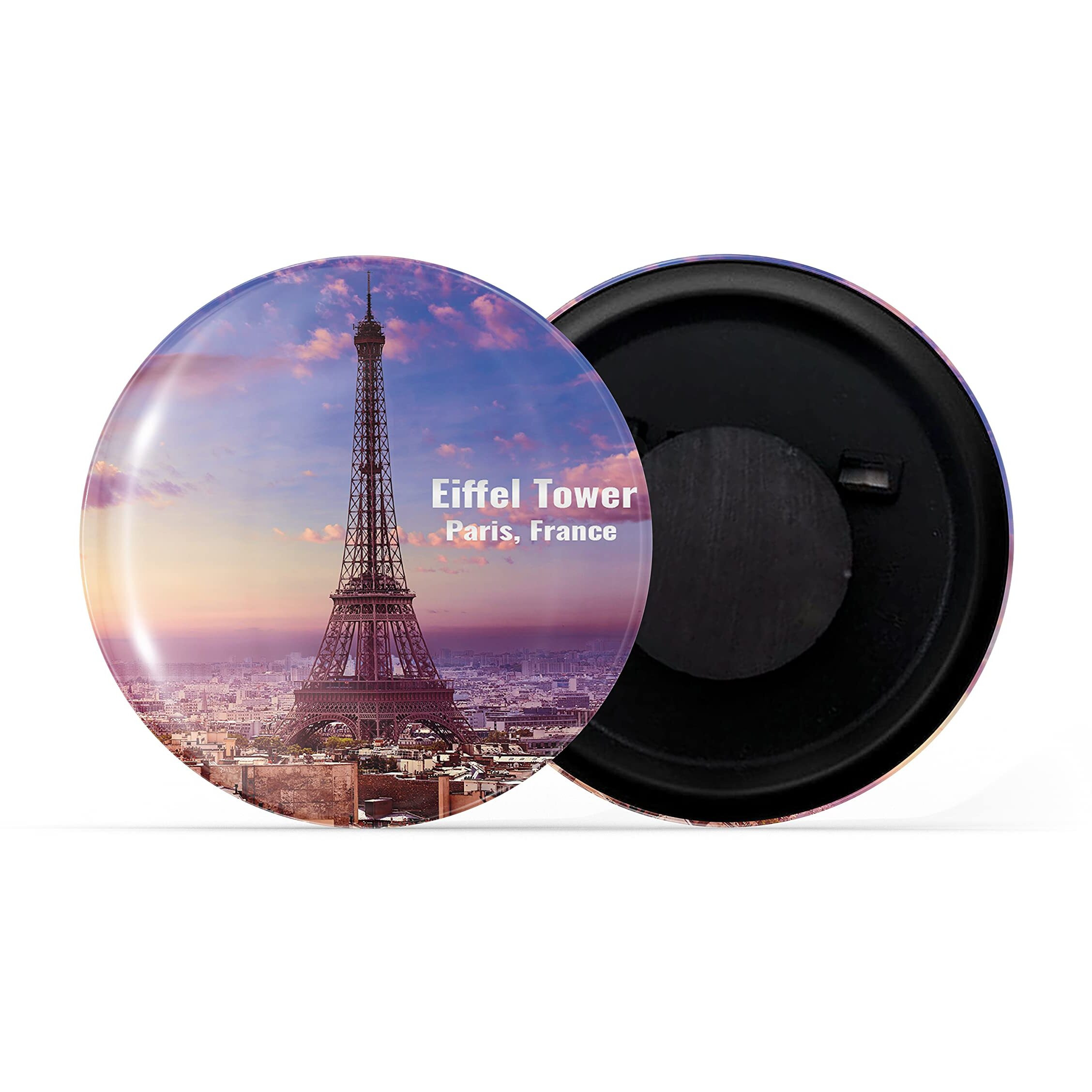 Dhcrafts Fridge Magnet Multicolor Famous Tourist Place Eiffel Tower Paris France D3 Glossy Finish Design Pack Of 1