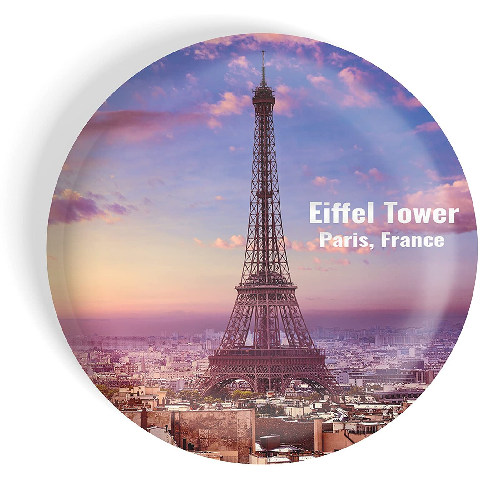 Dhcrafts Fridge Magnet Multicolor Famous Tourist Place Eiffel Tower Paris France D3 Glossy Finish Design Pack Of 1