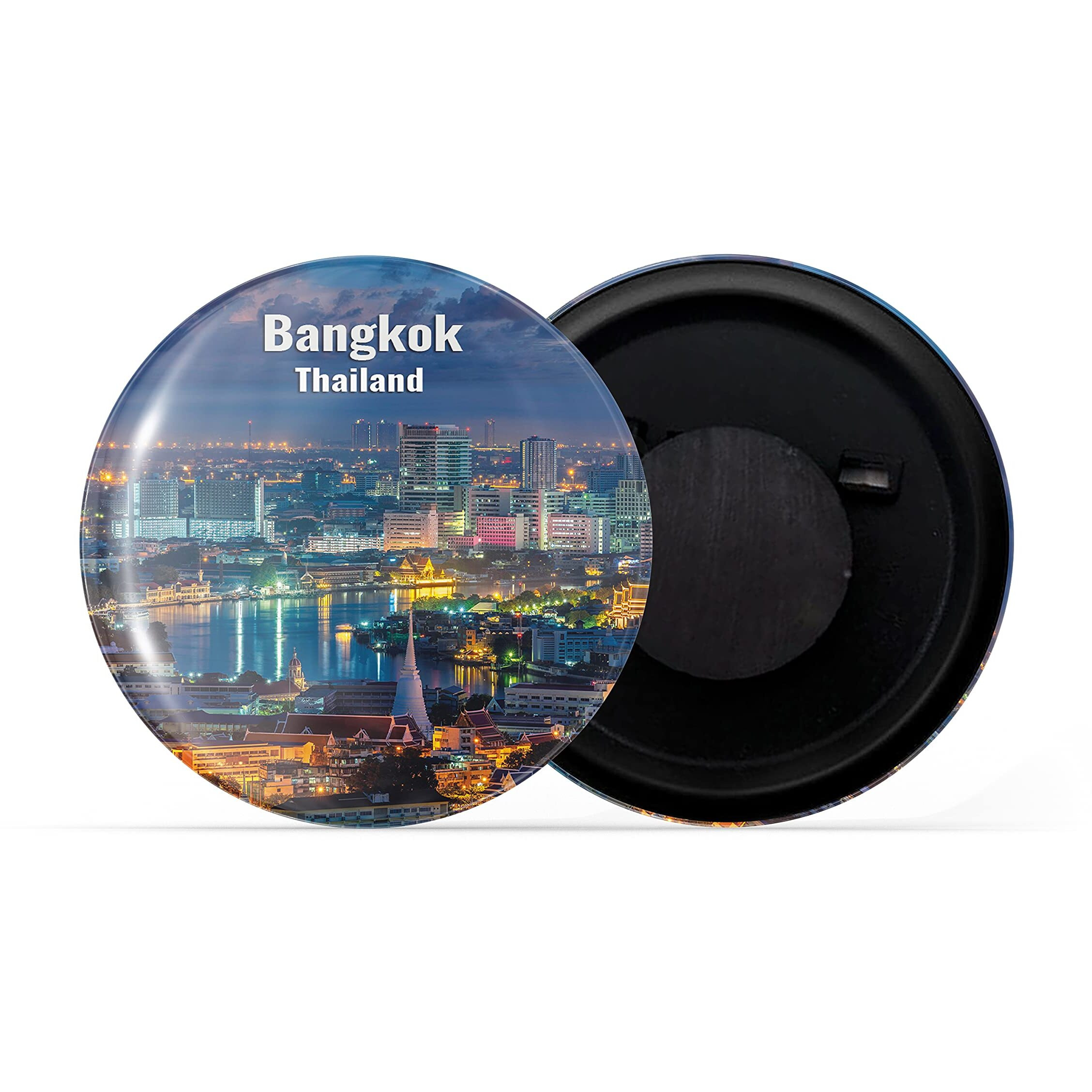Dhcrafts Fridge Magnet Multicolor Famous Tourist Place Bangkok Thailand D1 Glossy Finish Design Pack Of 1