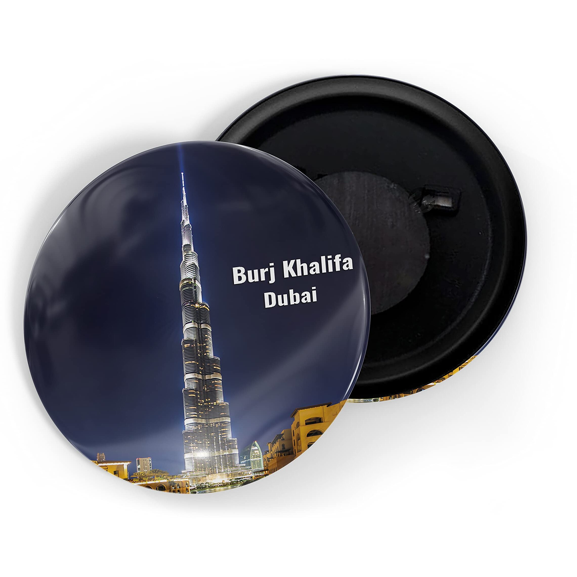 Dhcrafts Fridge Magnet Multicolor Famous Tourist Place Burj Khalifa Dubai D1 Glossy Finish Design Pack Of 1
