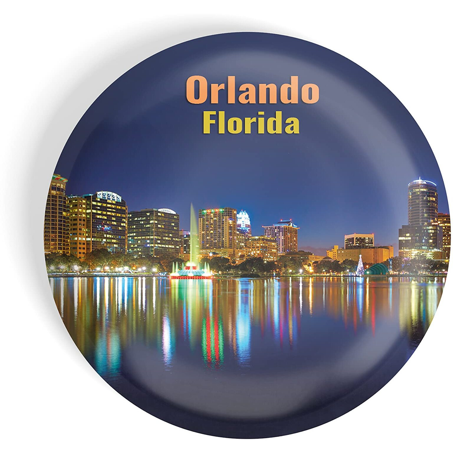 Dhcrafts Fridge Magnet Multicolor Famous Tourist Place Orlando Florida Glossy Finish Design Pack Of 1