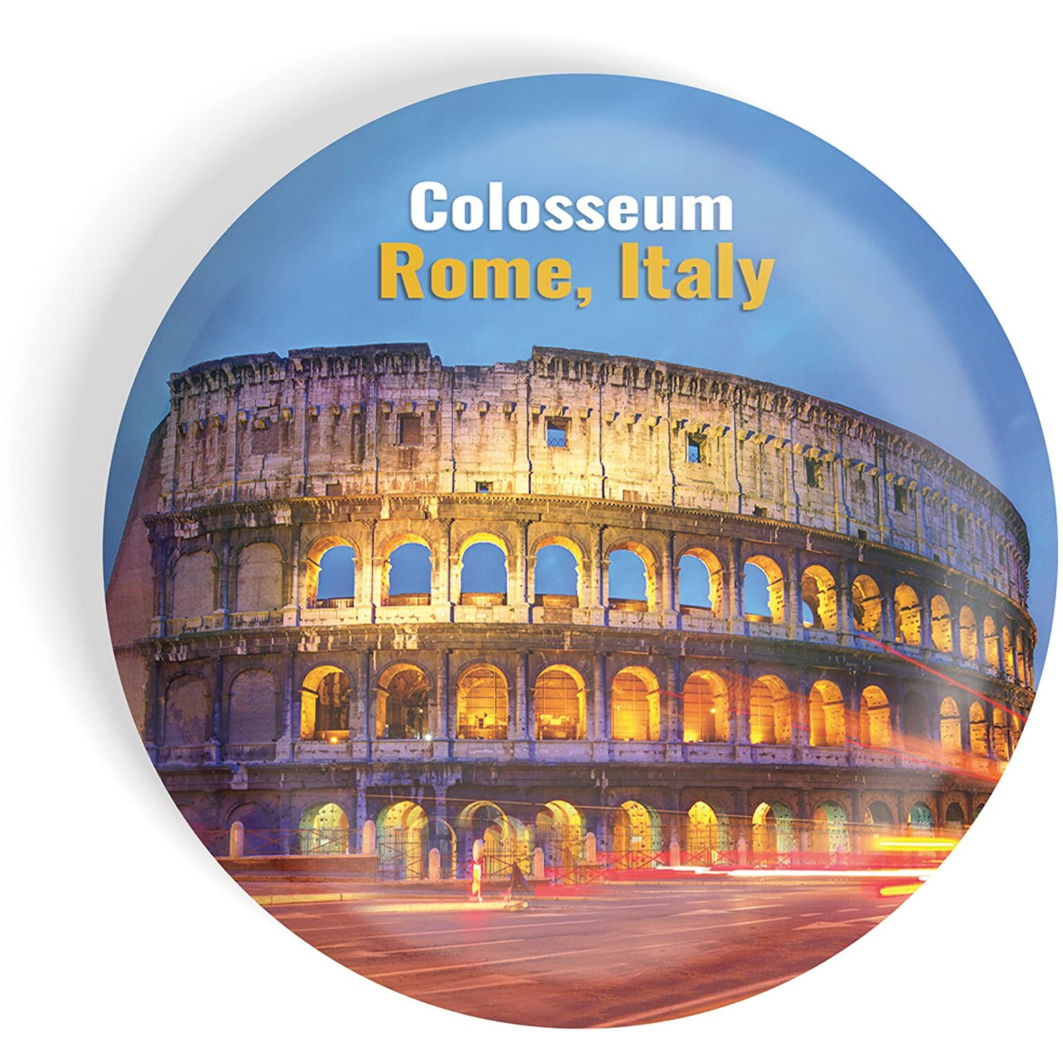 Dhcrafts Fridge Magnet Multicolor Famous Tourist Place Colosseum Rome Italy D2 Glossy Finish Design Pack Of 1