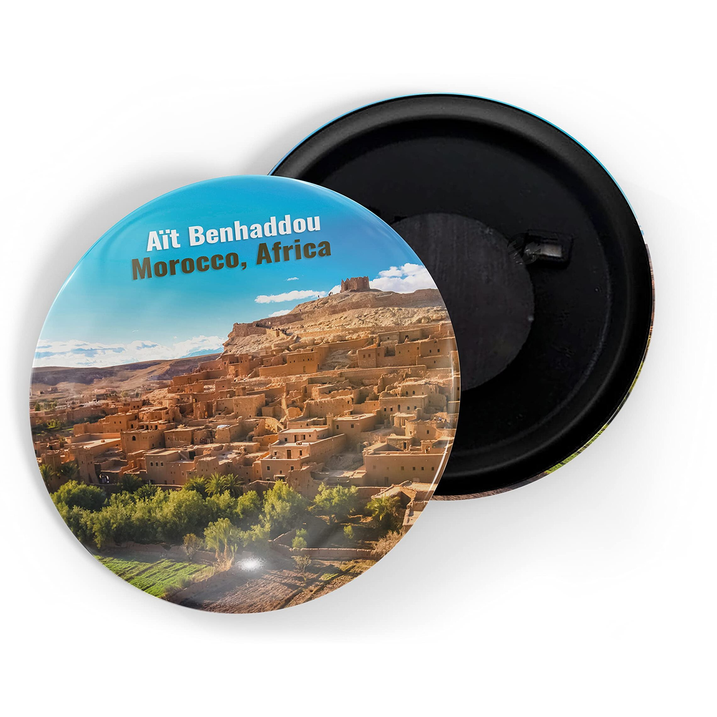 Dhcrafts Fridge Magnet Multicolor Famous Tourist Place Ait Benhaddou Morocco Africa Glossy Finish Design Pack Of 1