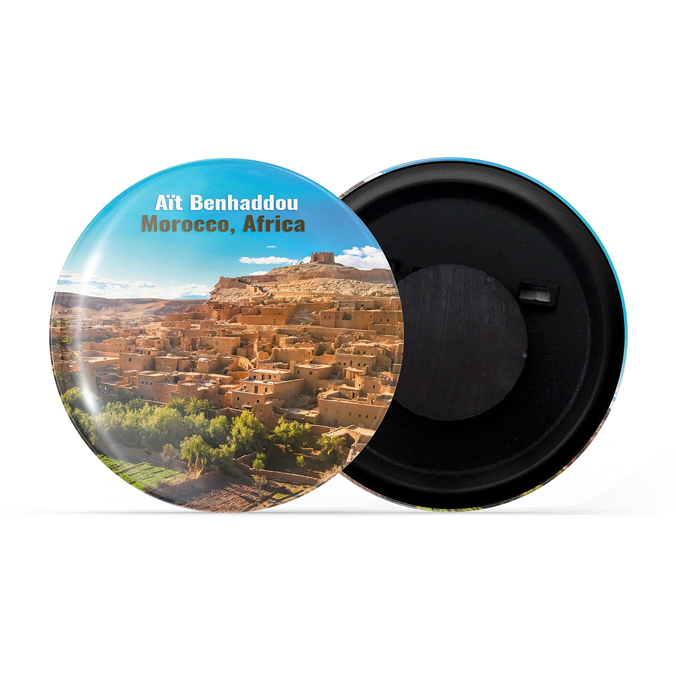 Dhcrafts Fridge Magnet Multicolor Famous Tourist Place Ait Benhaddou Morocco Africa Glossy Finish Design Pack Of 1