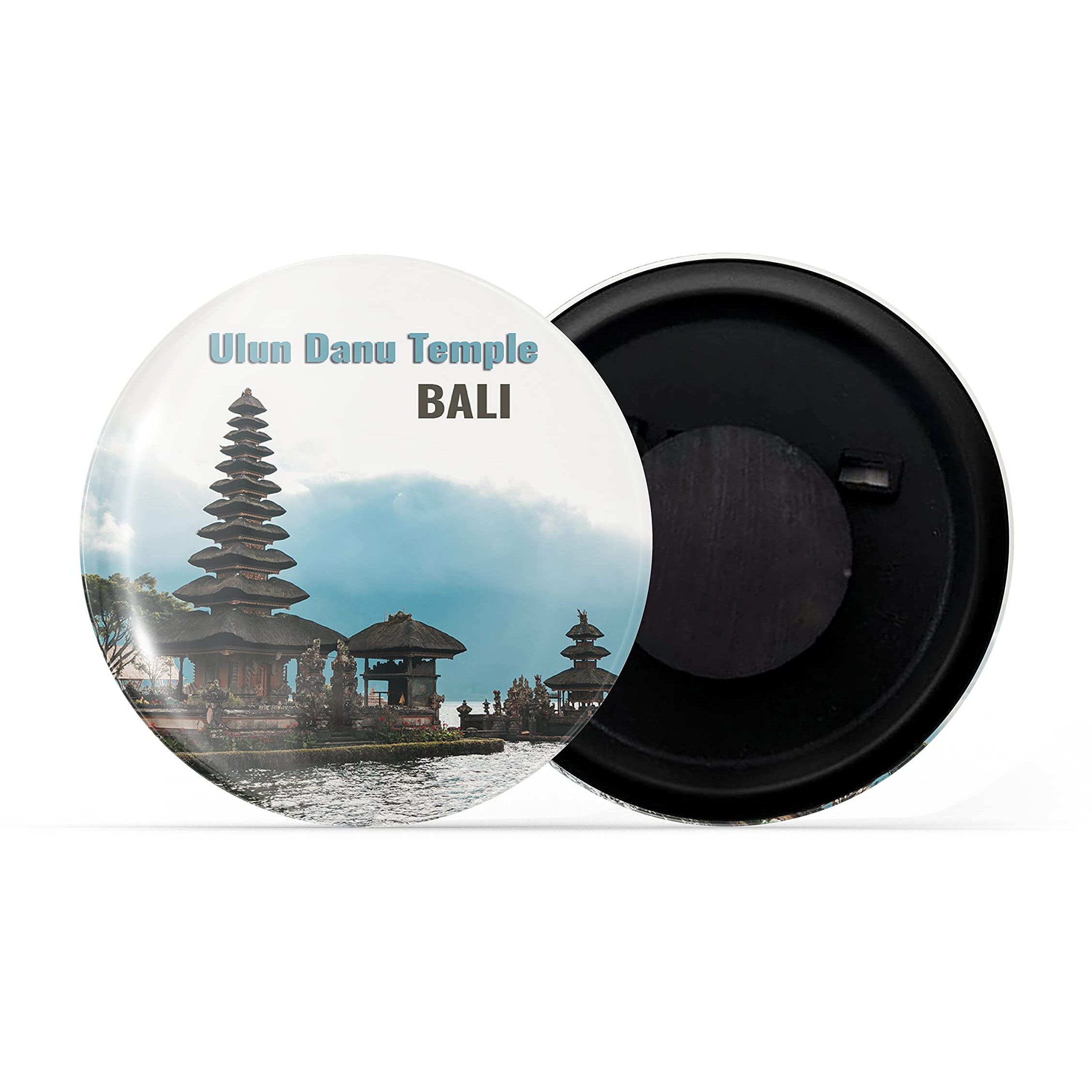 Dhcrafts Fridge Magnet Multicolor Famous Tourist Place Ulun Danu Temple Bali D1 Glossy Finish Design Pack Of 1