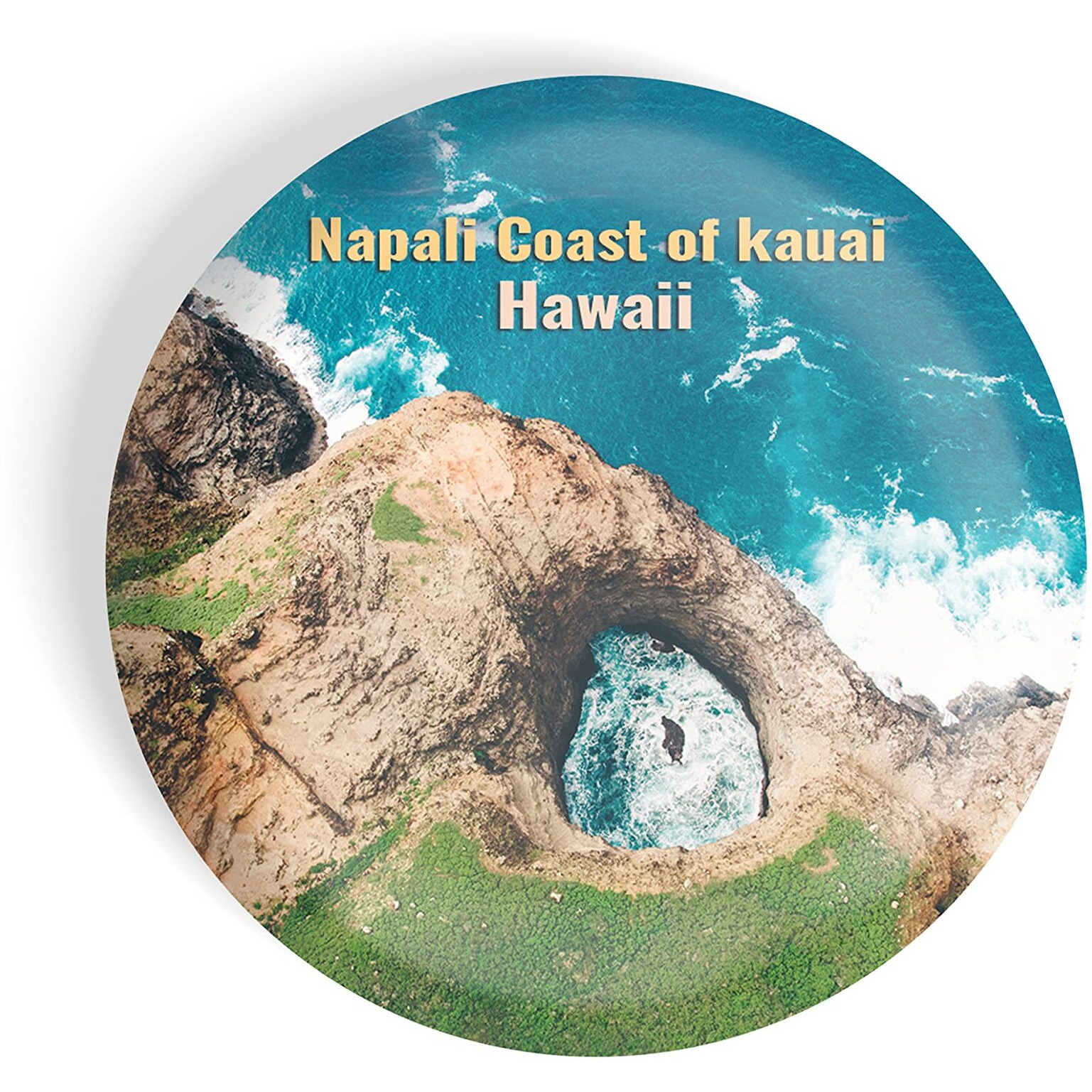 Dhcrafts Fridge Magnet Multicolor Famous Tourist Place Napali Coast Of Kauai Hawaii Glossy Finish Design Pack Of 1