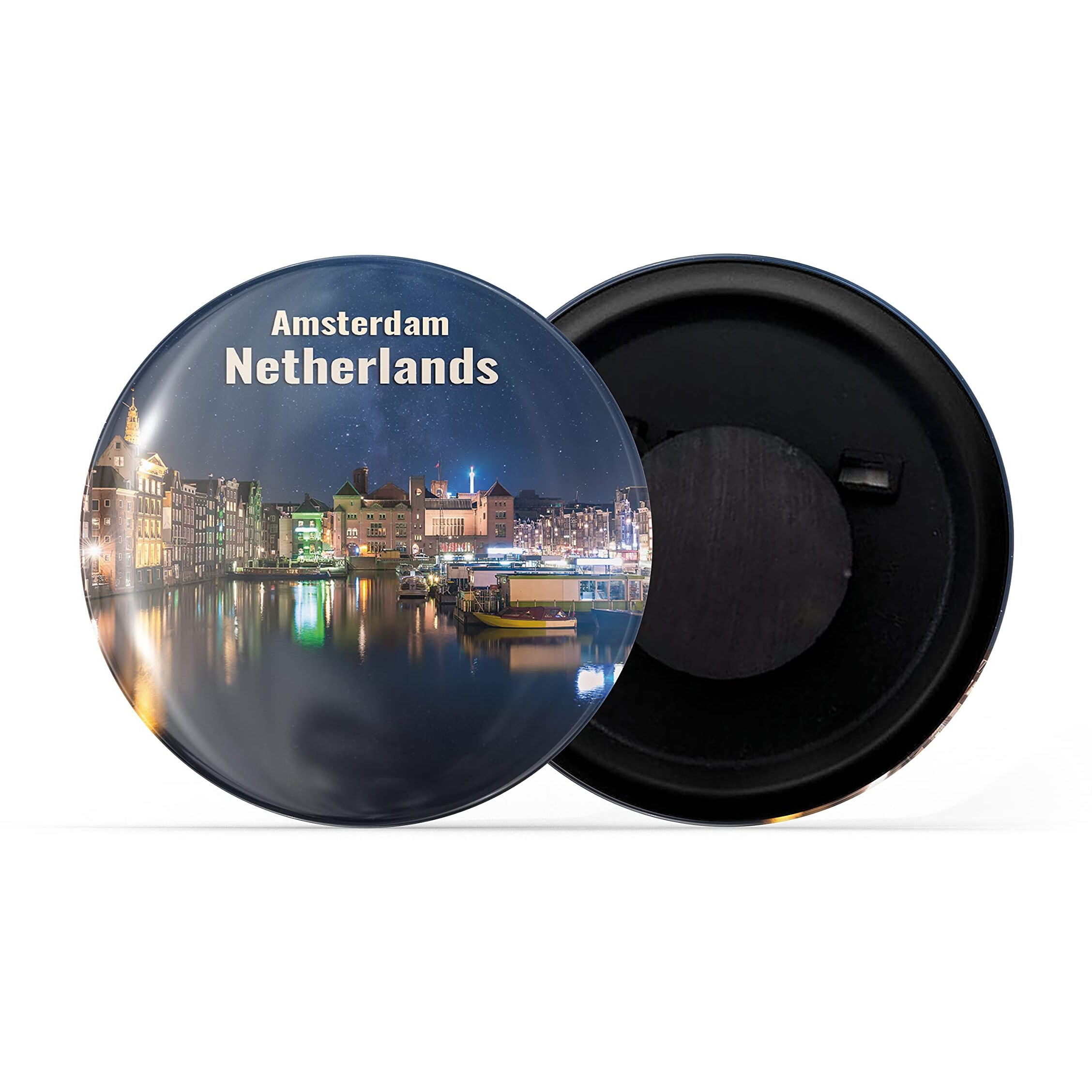 Dhcrafts Fridge Magnet Multicolor Famous Tourist Place Amsterdam Netherlands D2 Glossy Finish Design Pack Of 1