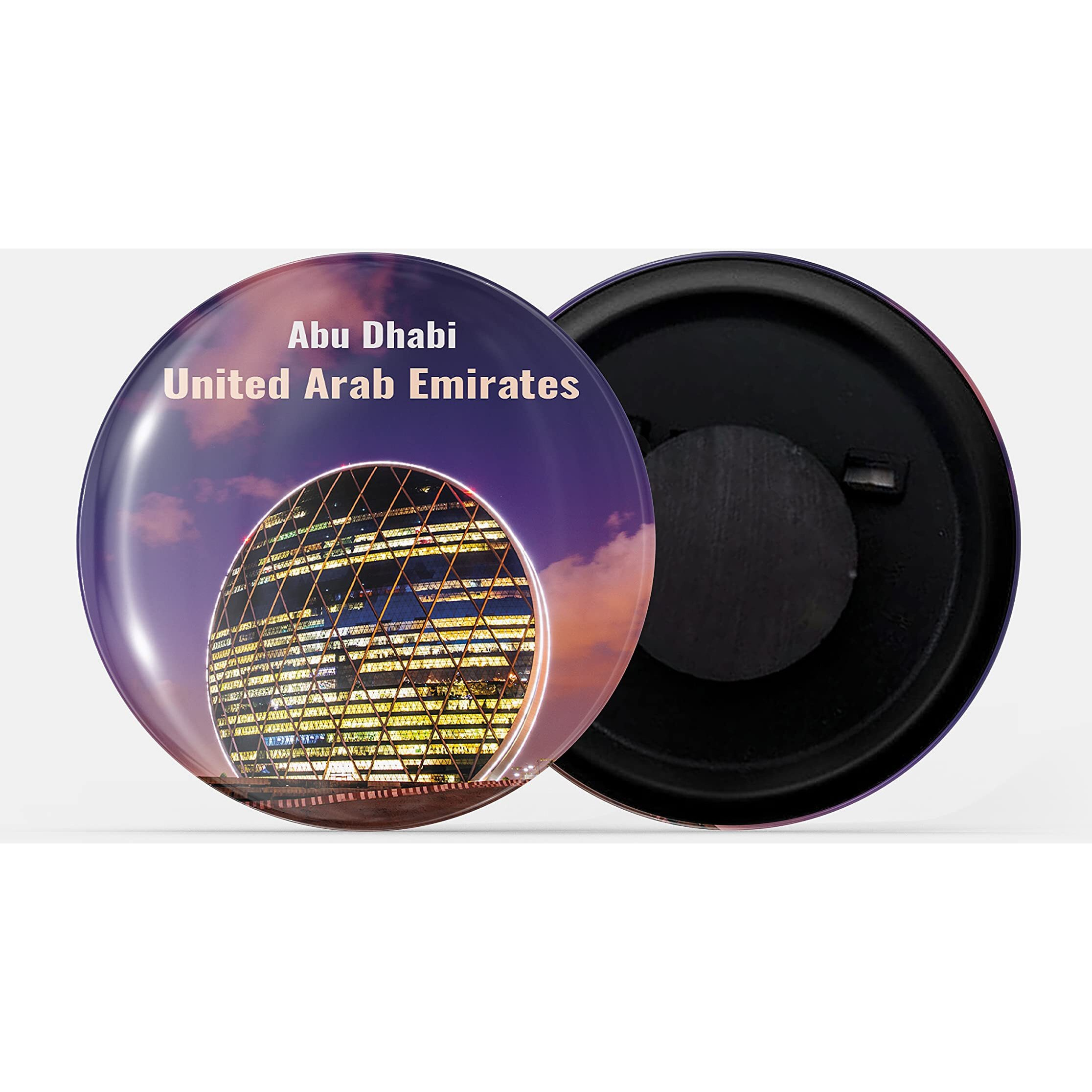 Dhcrafts Fridge Magnet Multicolor Famous Tourist Place Abu Dhabi United Arab Emirates D2 Glossy Finish Design Pack Of 1
