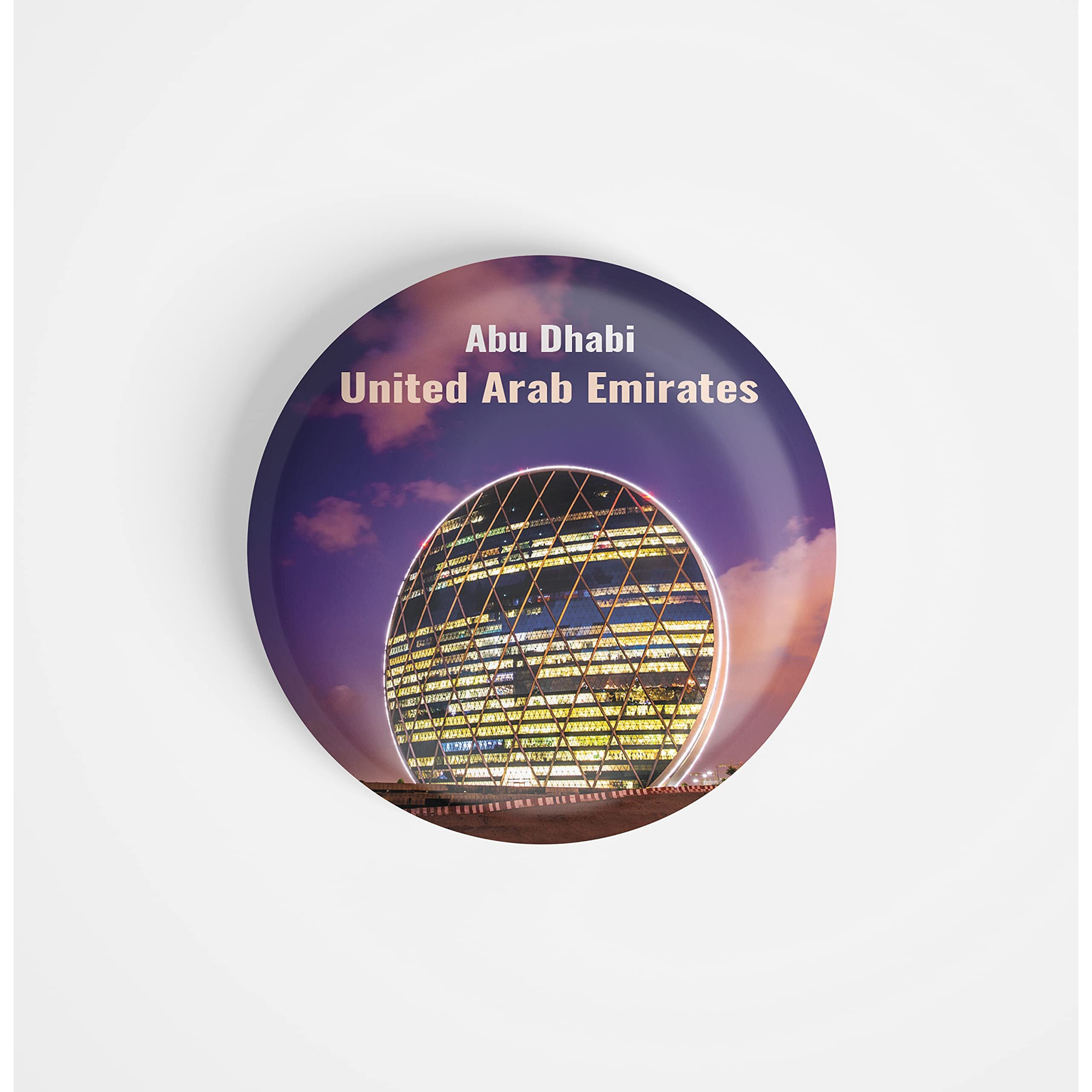 Dhcrafts Fridge Magnet Multicolor Famous Tourist Place Abu Dhabi United Arab Emirates D2 Glossy Finish Design Pack Of 1