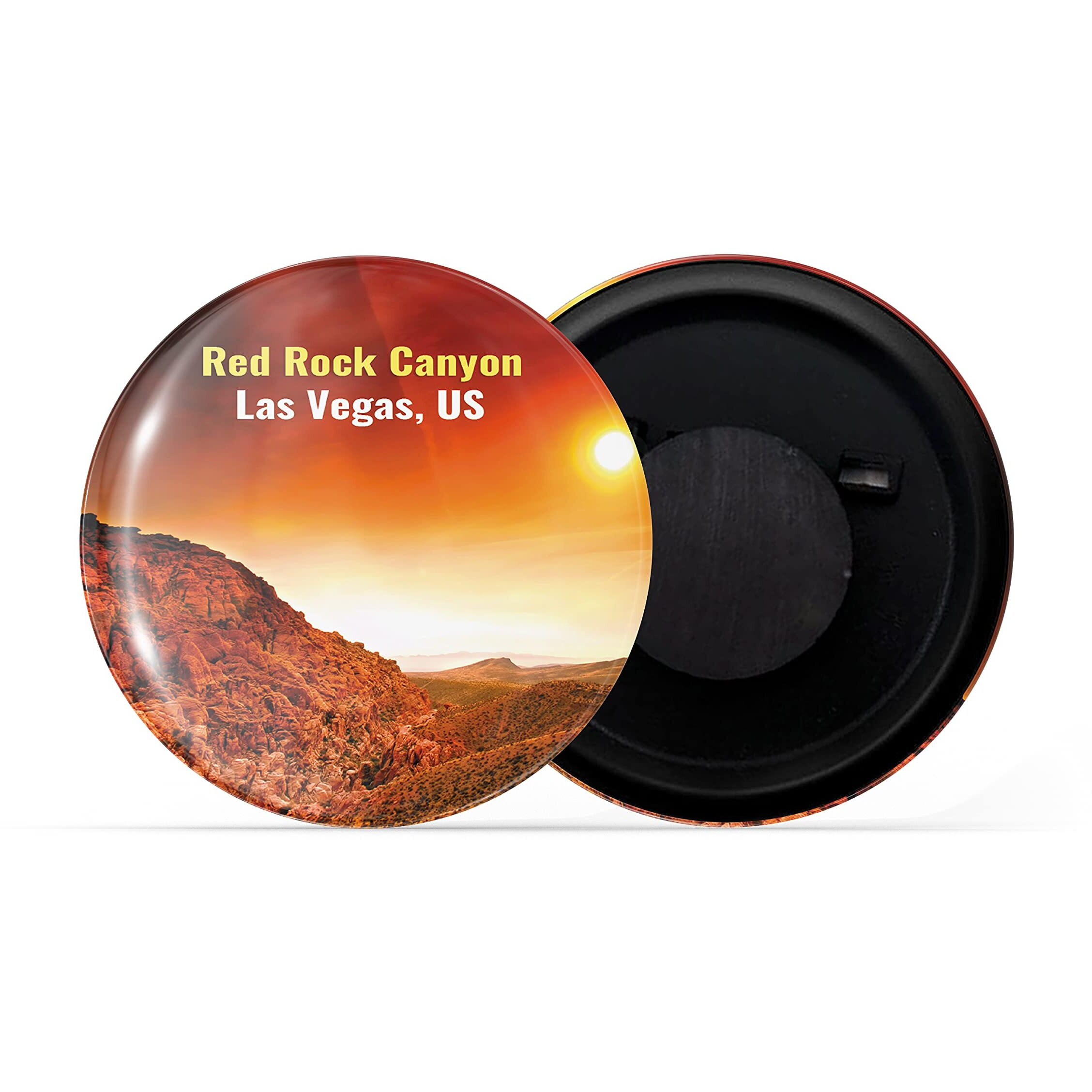 Dhcrafts Fridge Magnet Multicolor Famous Tourist Place Red Rock Canyon Las Vegas United States D2 Glossy Finish Design Pack Of 1