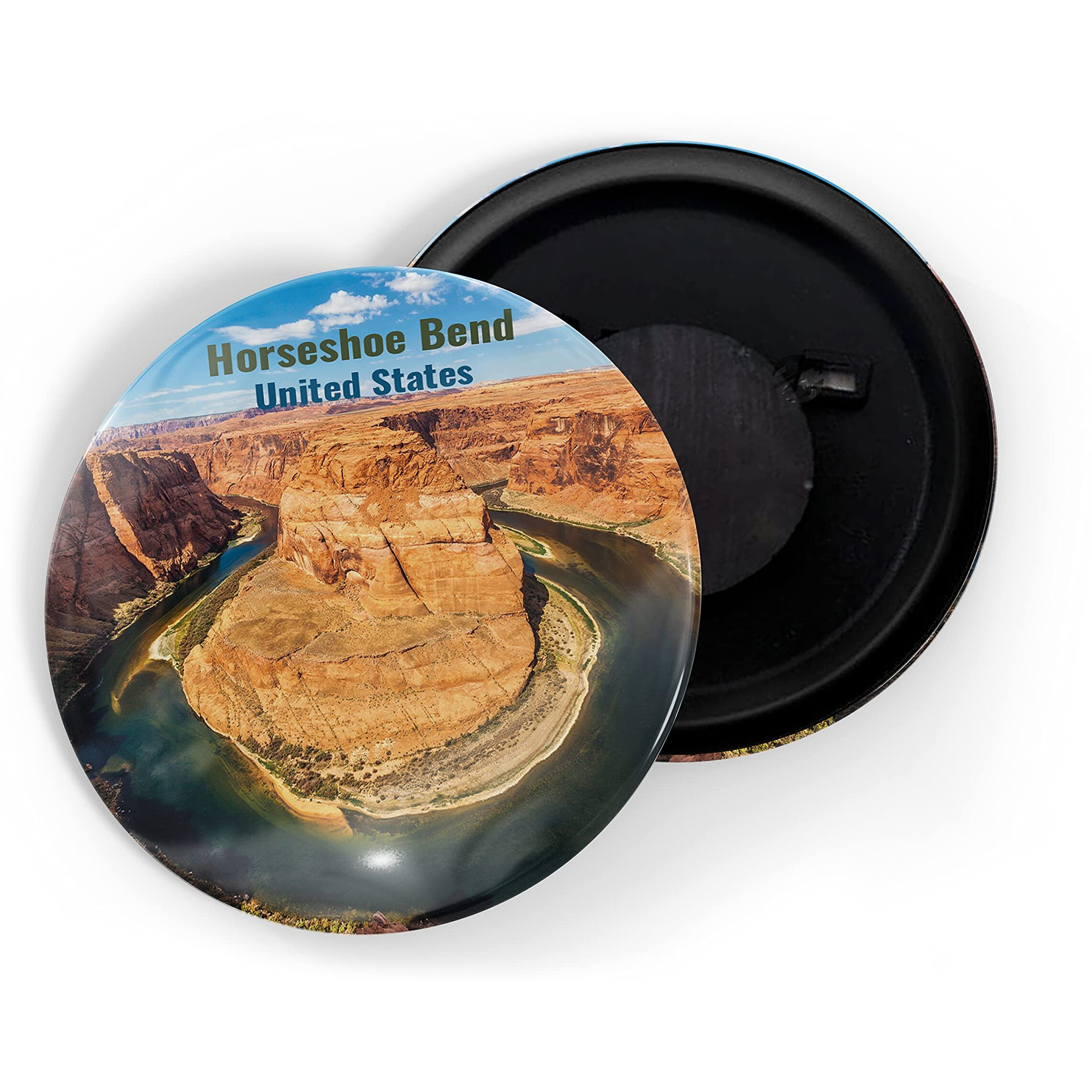 Dhcrafts Fridge Magnet Multicolor Famous Tourist Place Horseshoe Bend United States Glossy Finish Design Pack Of 1