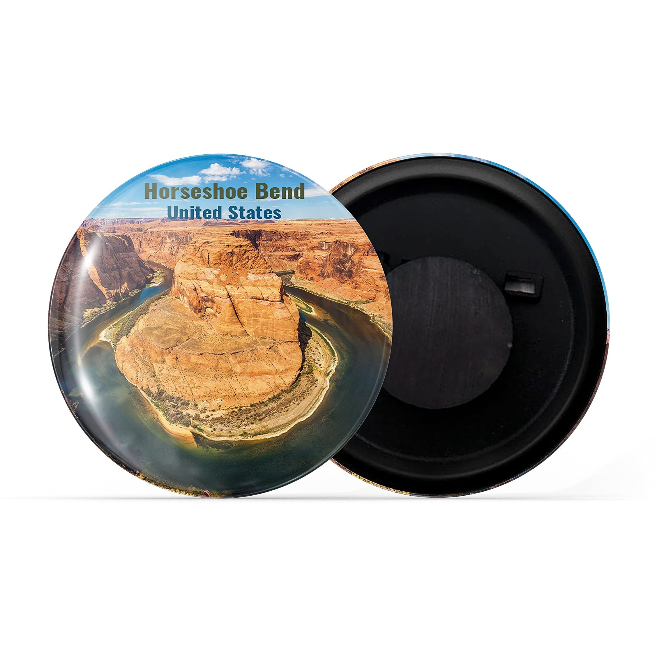 Dhcrafts Fridge Magnet Multicolor Famous Tourist Place Horseshoe Bend United States Glossy Finish Design Pack Of 1