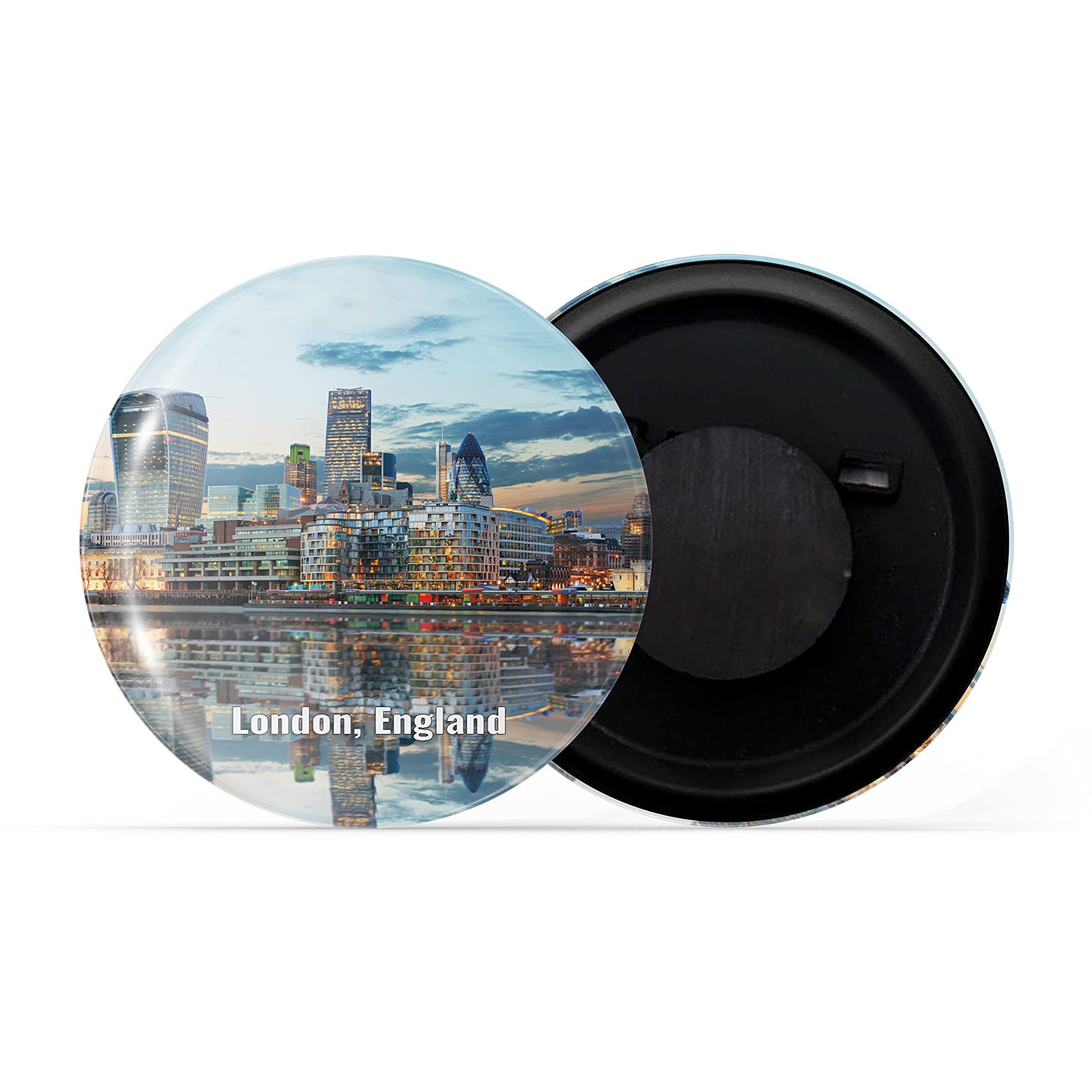 Dhcrafts Fridge Magnet Multicolor Famous Tourist Place London England D7 Glossy Finish Design Pack Of 1